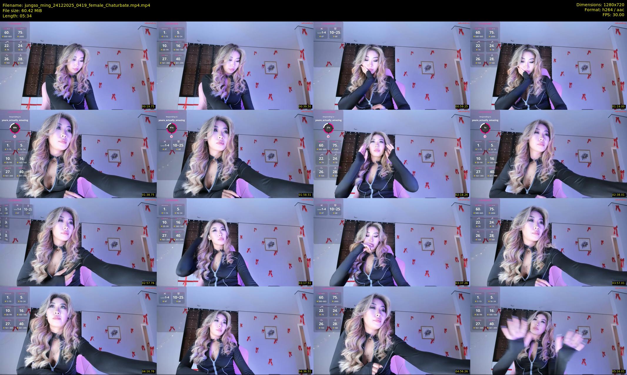 jungso_ming — 6 minute Chaturbate female cam show recording, 720p, Dec 24, 2025