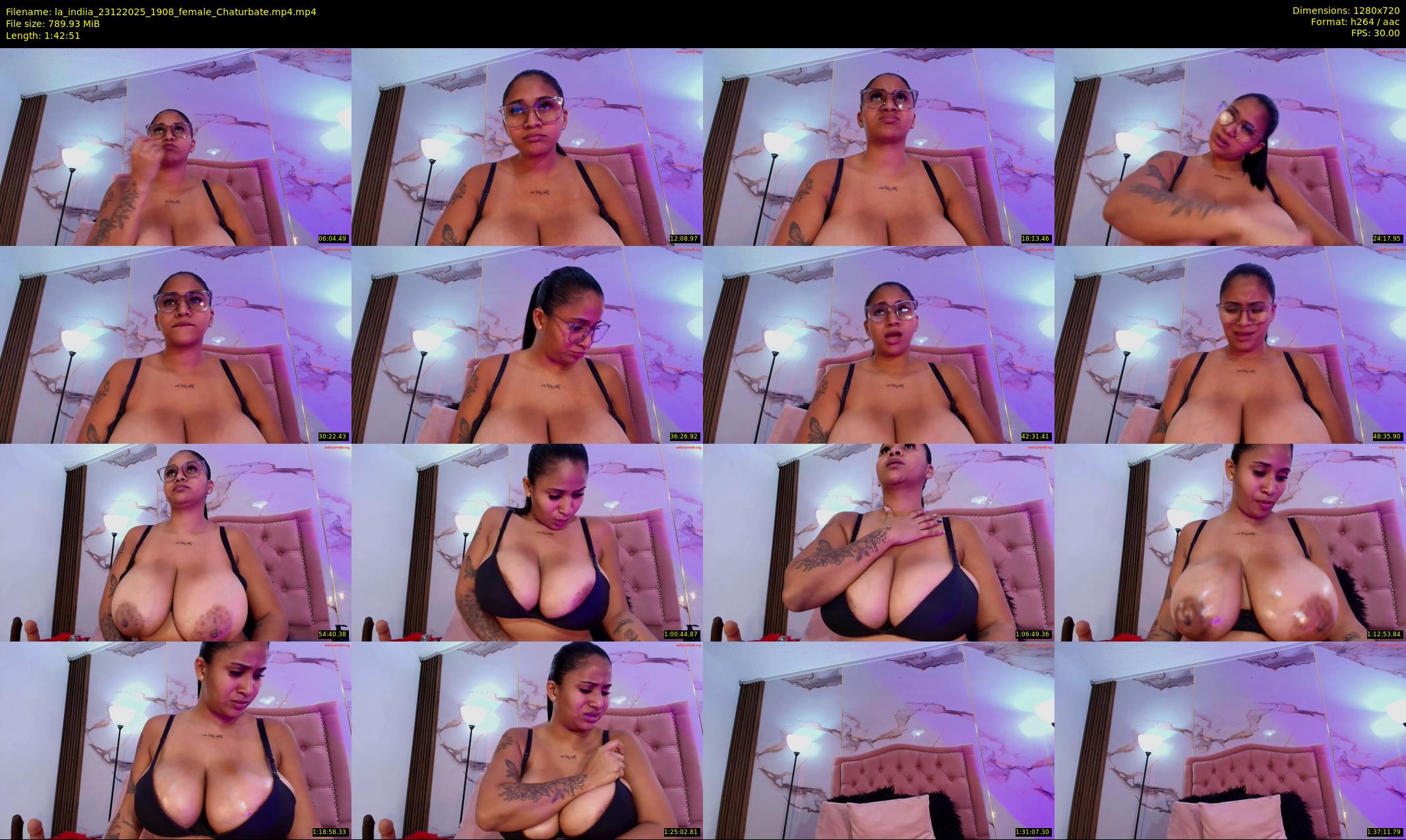 la_indiia — 103 minute Chaturbate female cam show recording, 720p, Dec 23, 2025