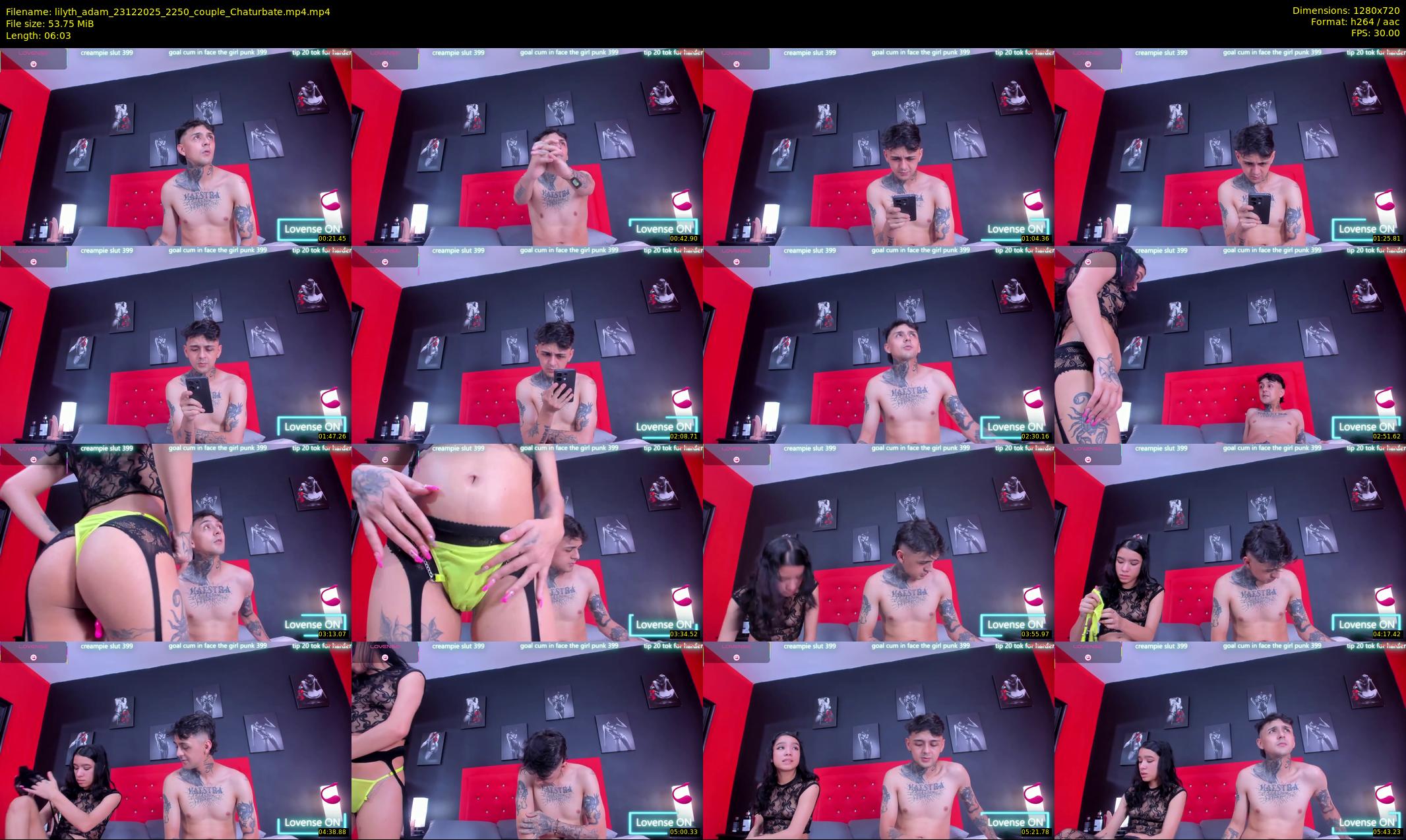 lilyth_adam — 7 minute Chaturbate couple cam show recording, 720p, Dec 23, 2025