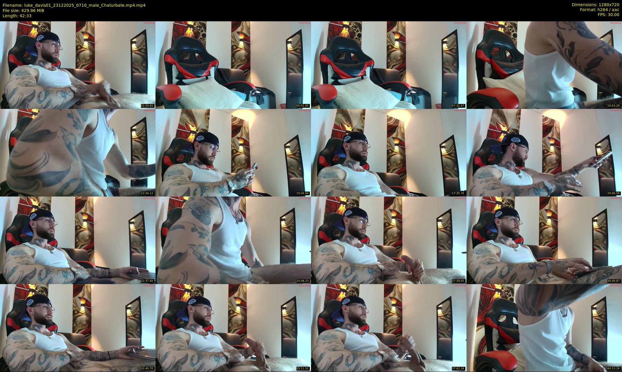 luke_davis01 — 43 minute Chaturbate male cam show recording, 720p, Dec 23, 2025