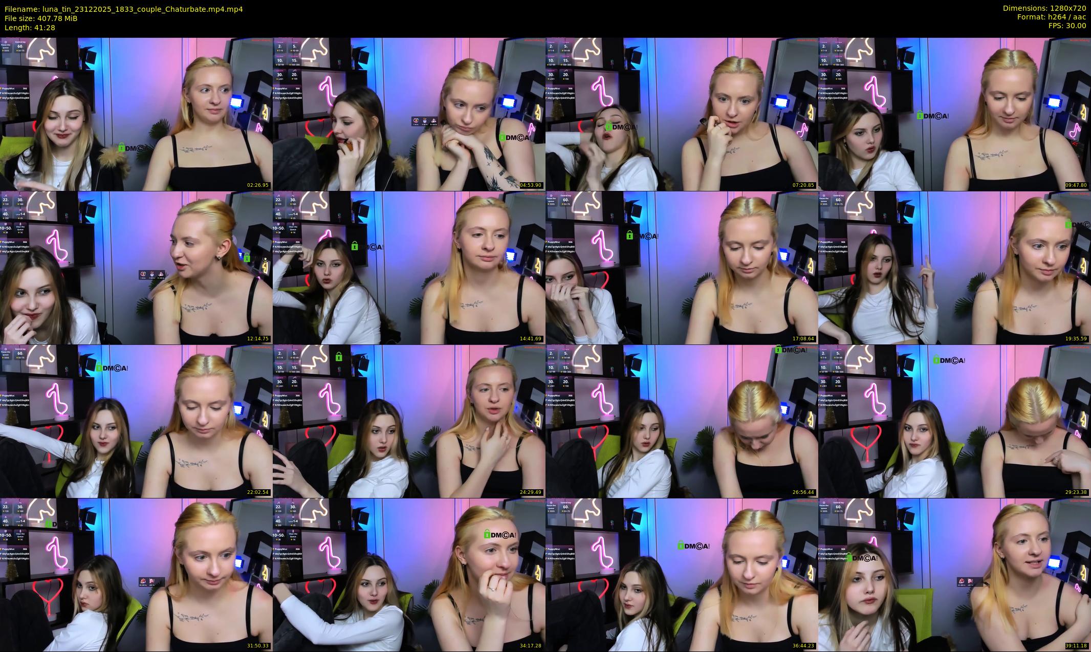 luna_tin — 42 minute Chaturbate couple cam show recording, 720p, Dec 23, 2025