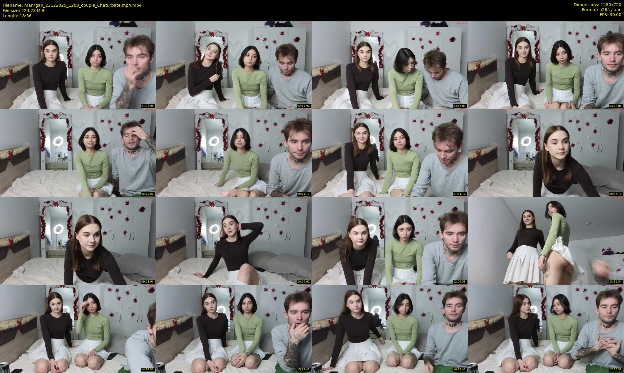 mar7gan — 19 minute Chaturbate couple cam show recording, 720p, Dec 23, 2025