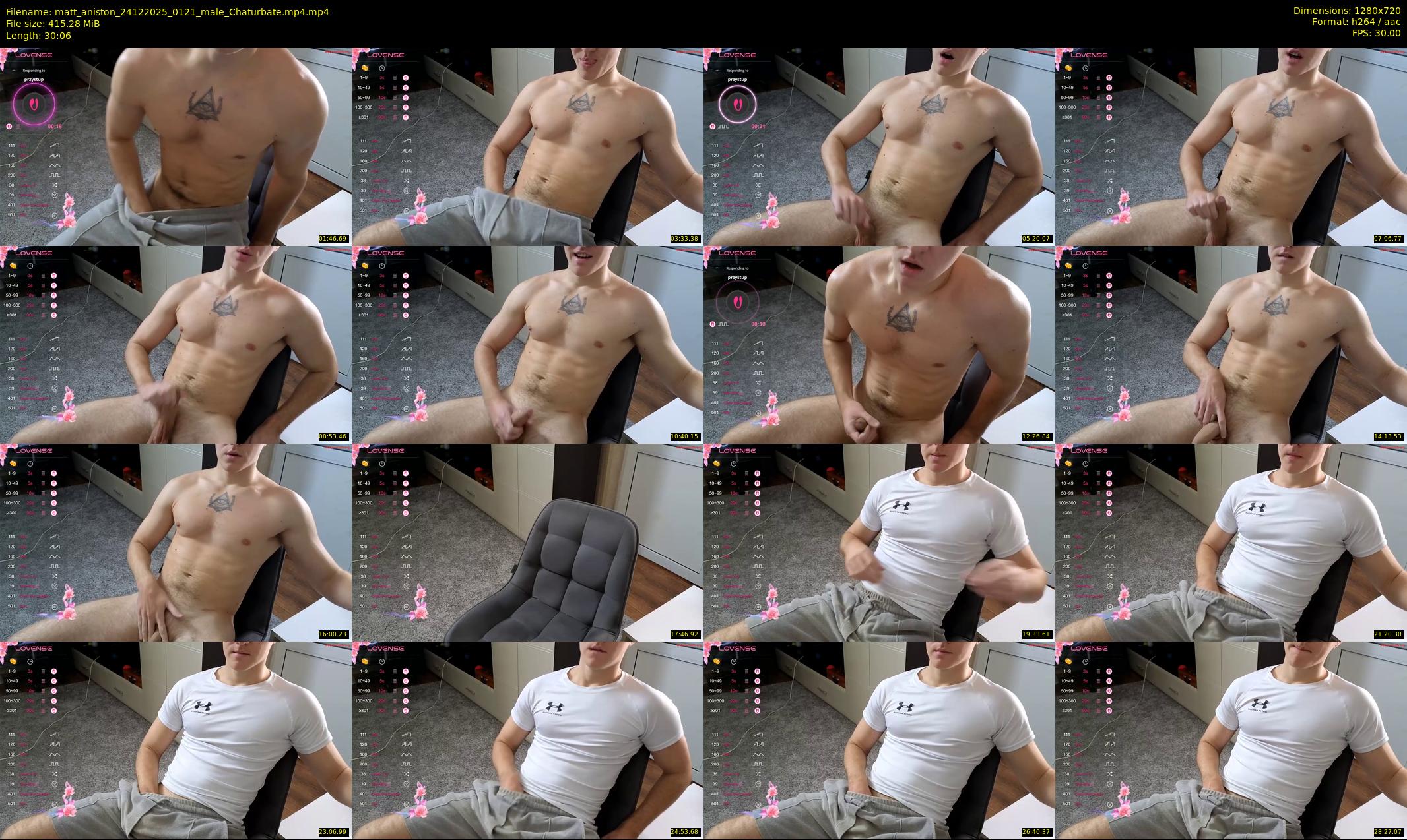 matt_aniston — 31 minute Chaturbate male cam show recording, 720p, Dec 24, 2025