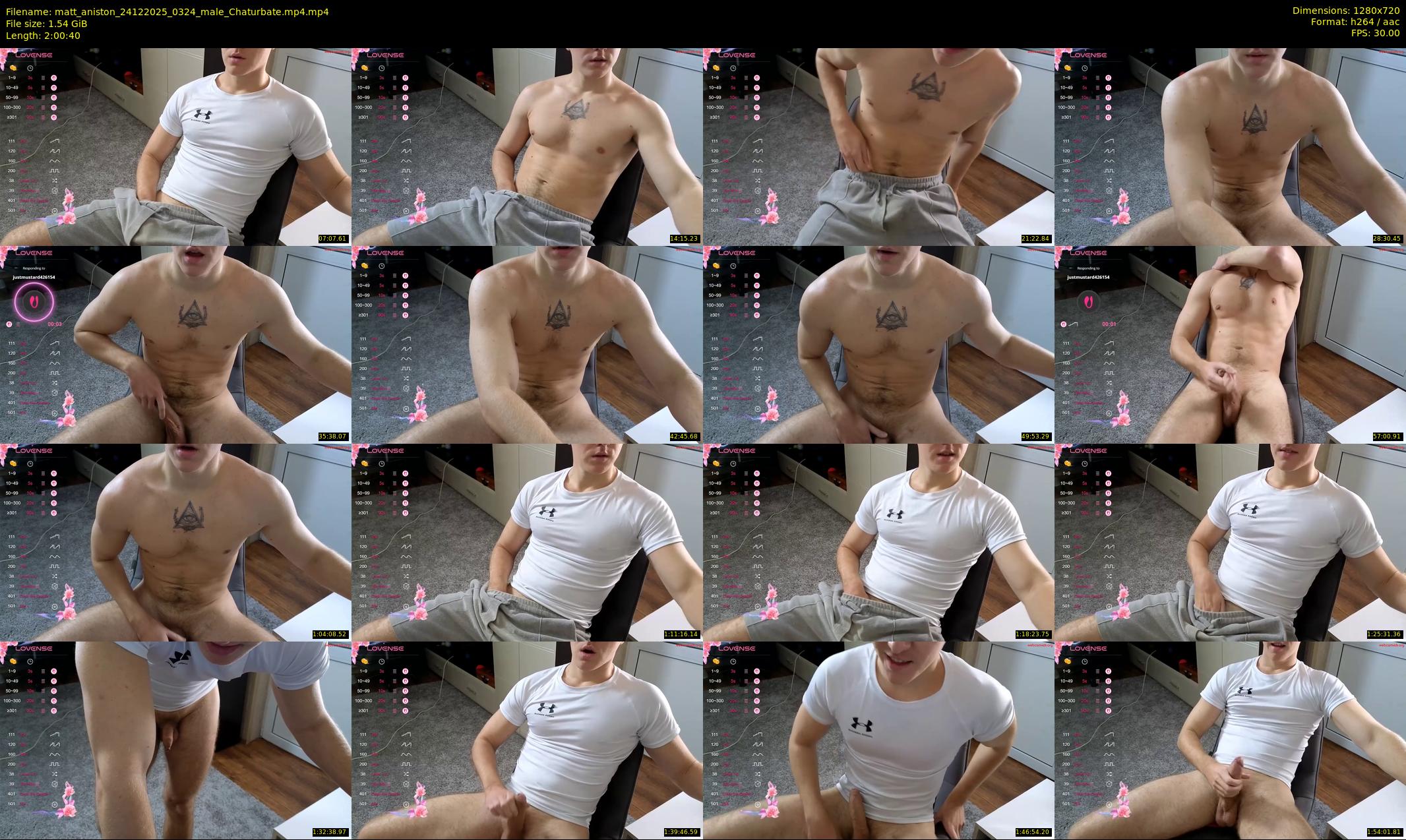 matt_aniston — 121 minute Chaturbate male cam show recording, 720p, Dec 24, 2025
