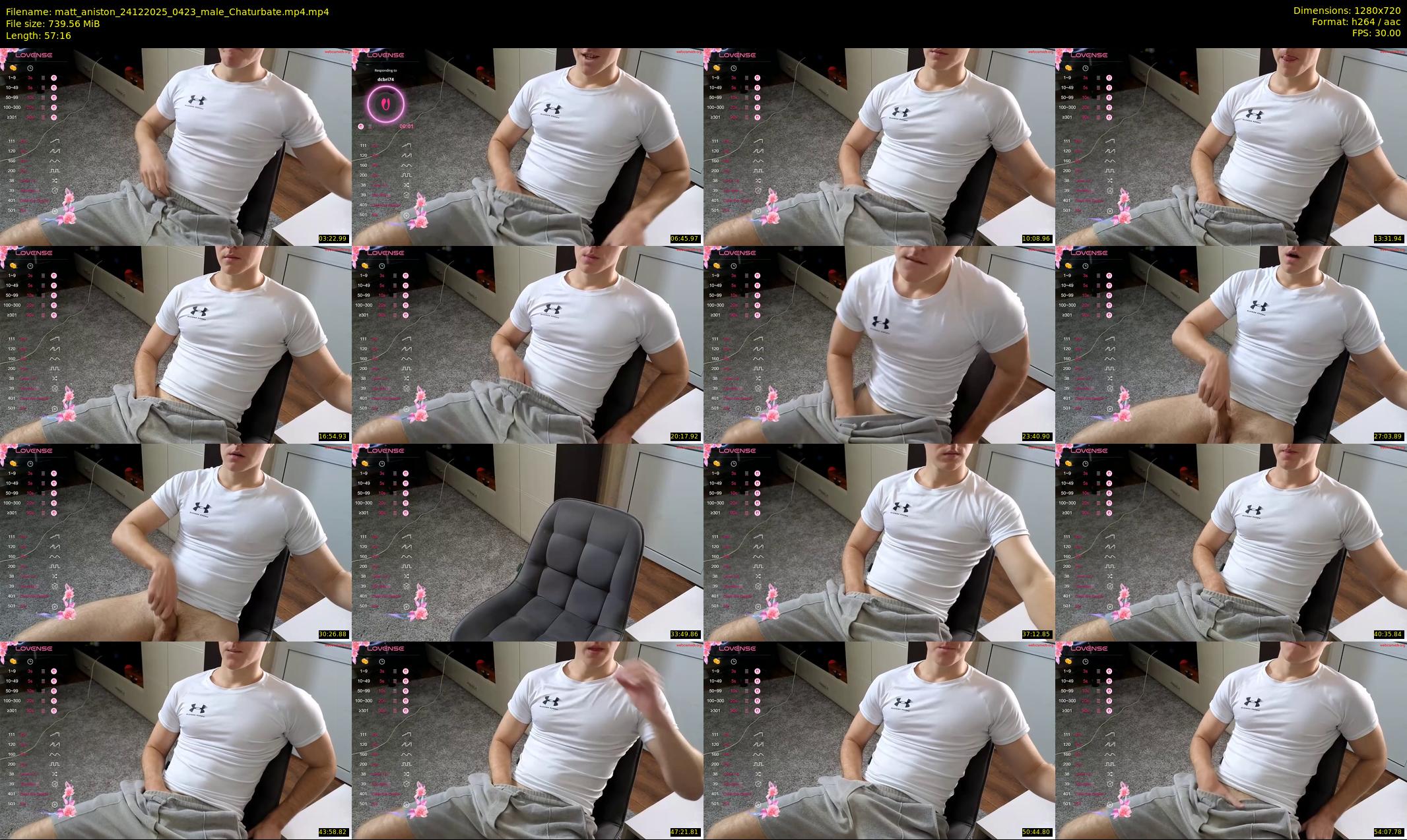 matt_aniston — 58 minute Chaturbate male cam show recording, 720p, Dec 24, 2025