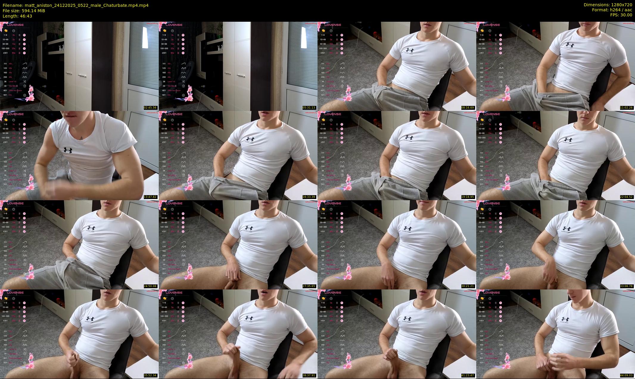 matt_aniston — 47 minute Chaturbate male cam show recording, 720p, Dec 24, 2025