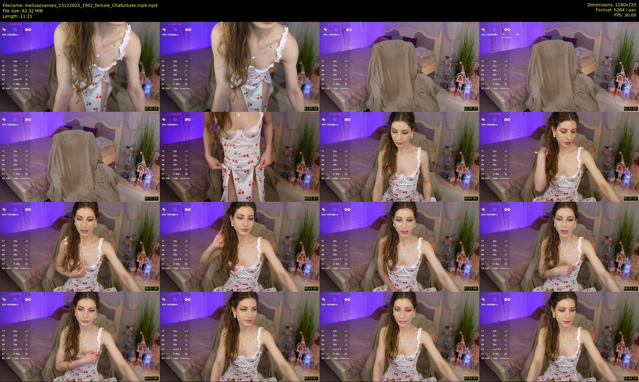 melisaevanses — 12 minute Chaturbate female cam show recording, 720p, Dec 23, 2025