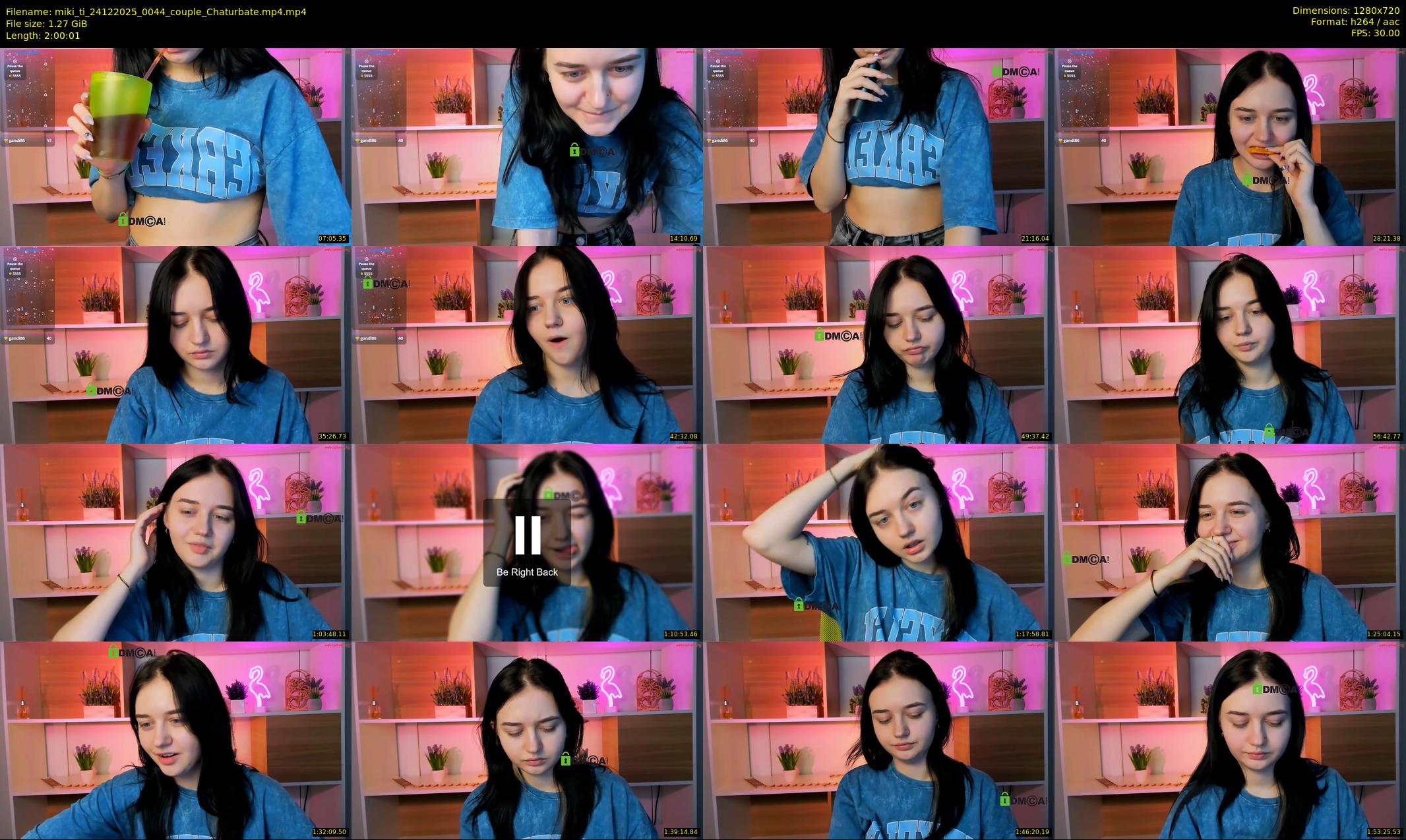 miki_ti — 121 minute Chaturbate female cam show recording, 720p, Dec 24, 2025