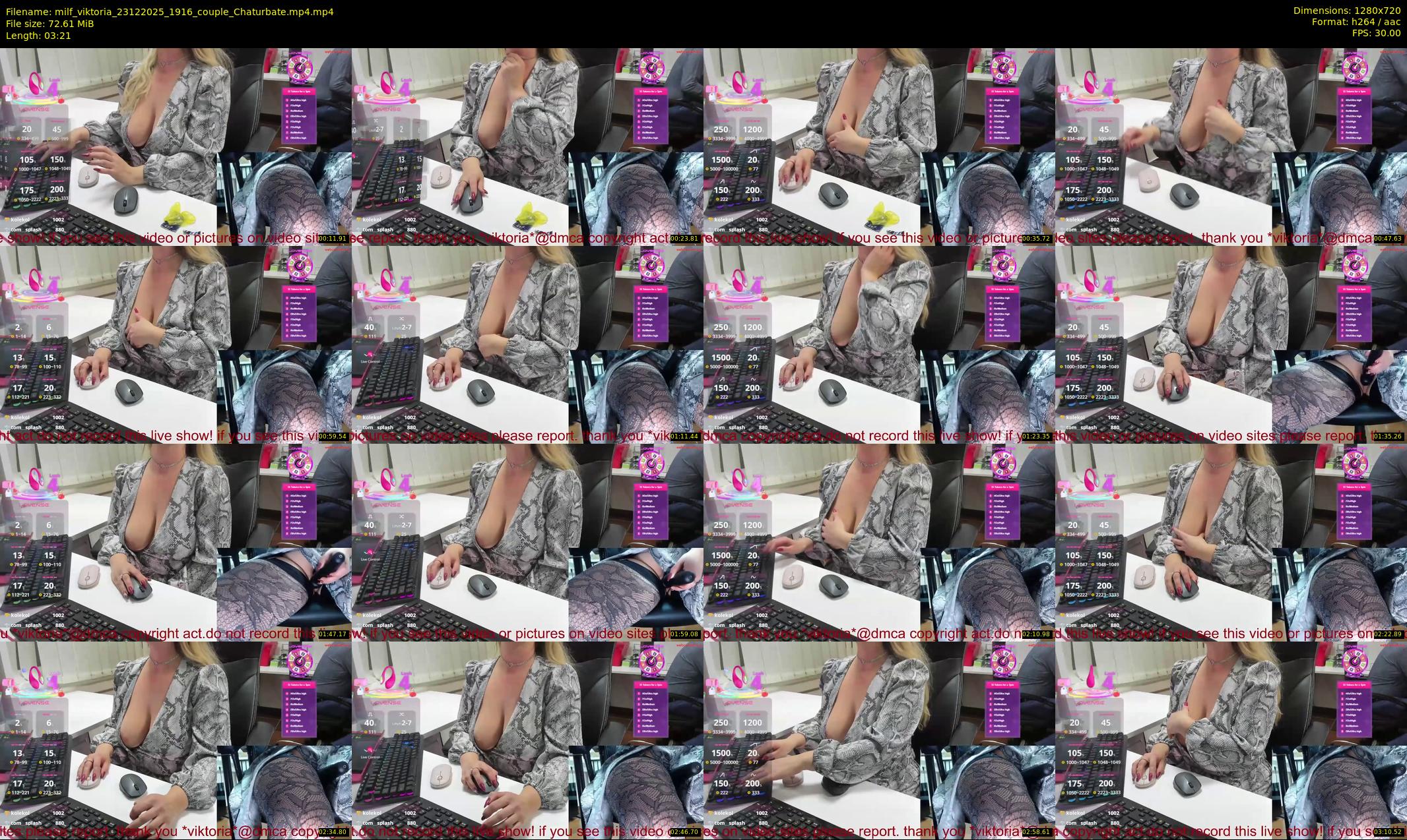 milf_viktoria — 4 minute Chaturbate female cam show recording, 720p, Dec 23, 2025