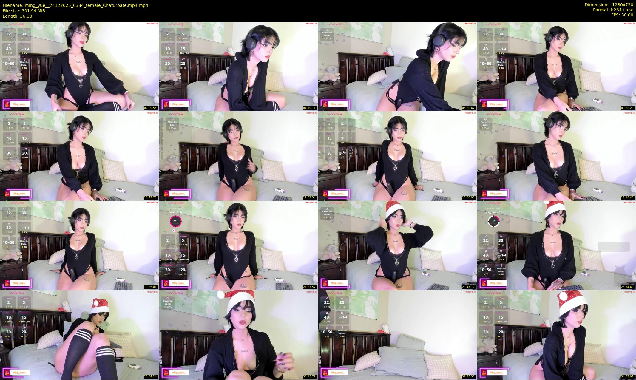 ming_yue_ — 37 minute Chaturbate female cam show recording, 720p, Dec 24, 2025