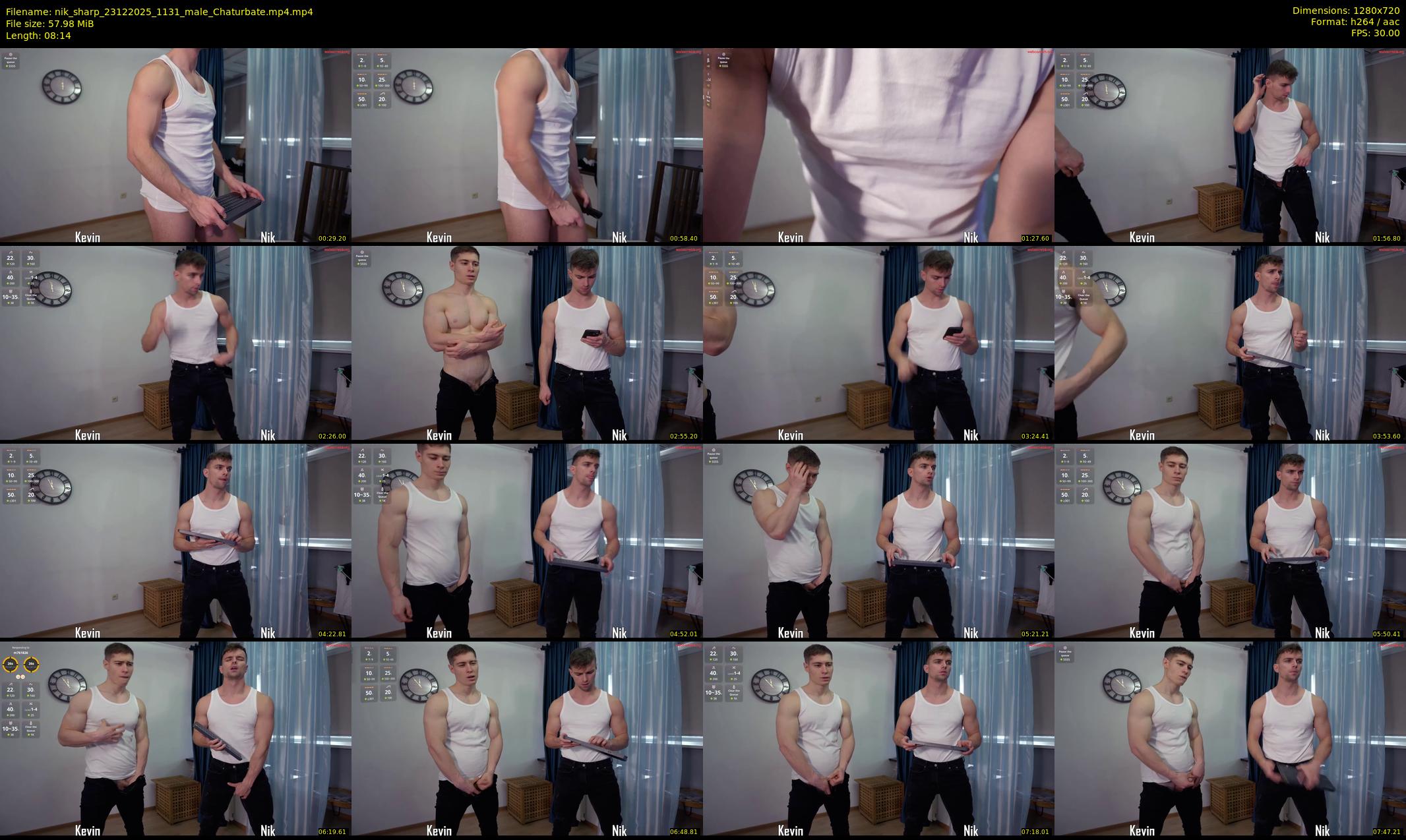 nik_sharp — 9 minute Chaturbate male cam show recording, 720p, Dec 23, 2025