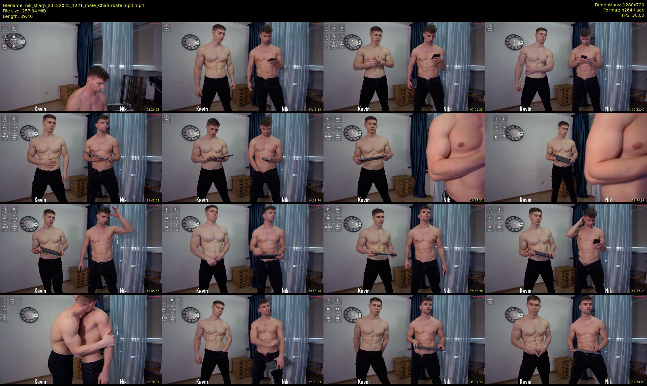 nik_sharp — 40 minute Chaturbate male cam show recording, 720p, Dec 23, 2025