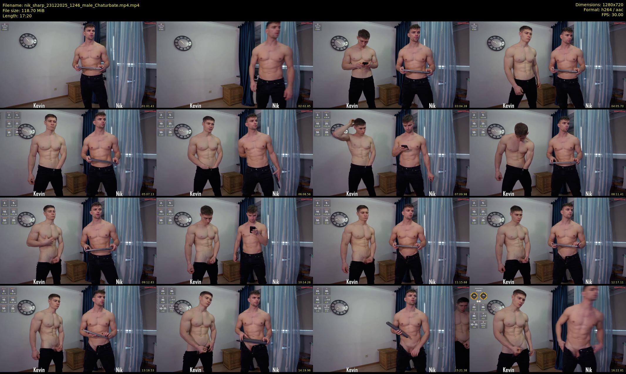 nik_sharp — 18 minute Chaturbate male cam show recording, 720p, Dec 23, 2025