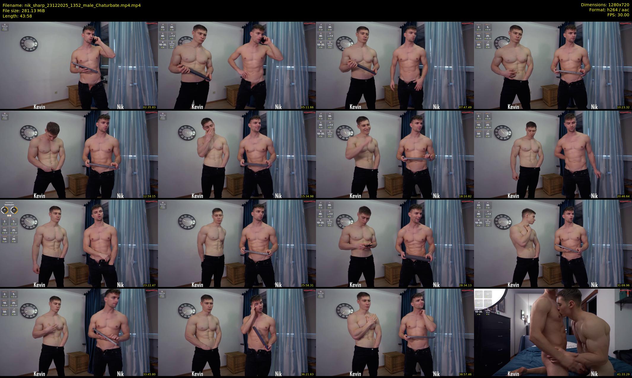 nik_sharp — 44 minute Chaturbate male cam show recording, 720p, Dec 23, 2025