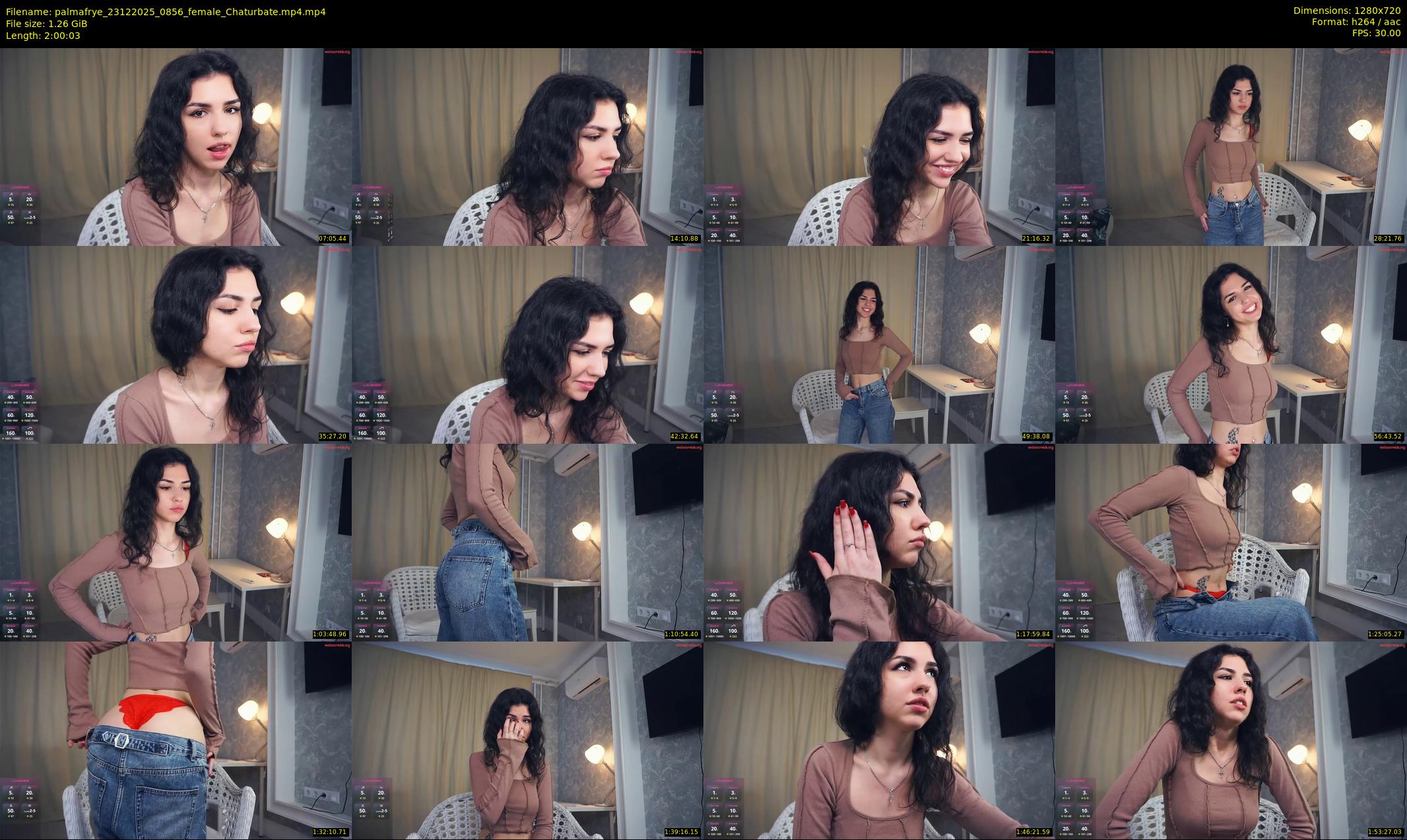 palmafrye — 121 minute Chaturbate female cam show recording, 720p, Dec 23, 2025