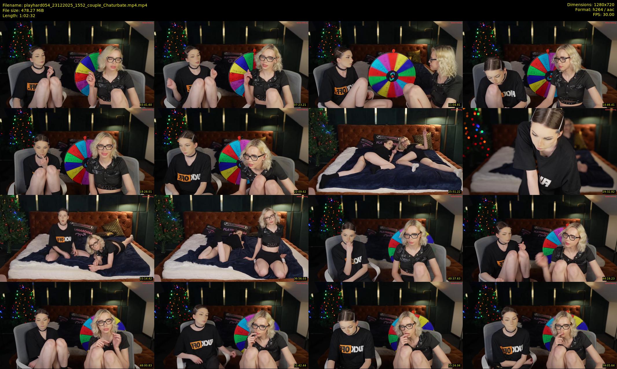 playhard054 — 63 minute Chaturbate couple cam show recording, 720p, Dec 23, 2025