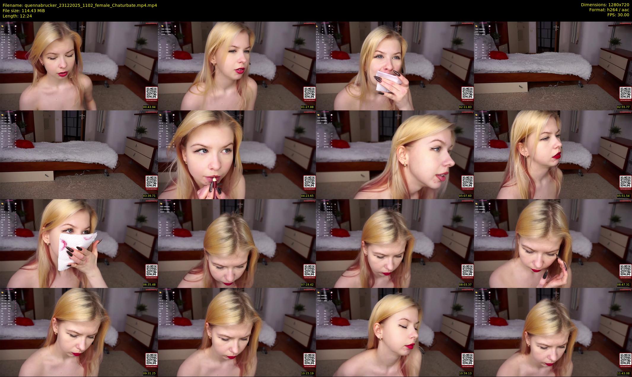 quennabrucker — 13 minute Chaturbate female cam show recording, 720p, Dec 23, 2025