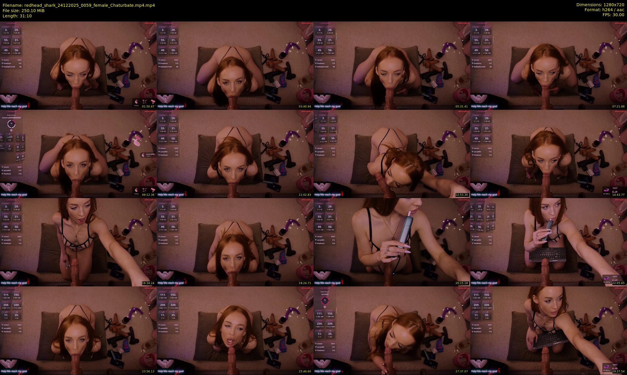 redhead_shark — 32 minute Chaturbate female cam show recording, 720p, Dec 24, 2025