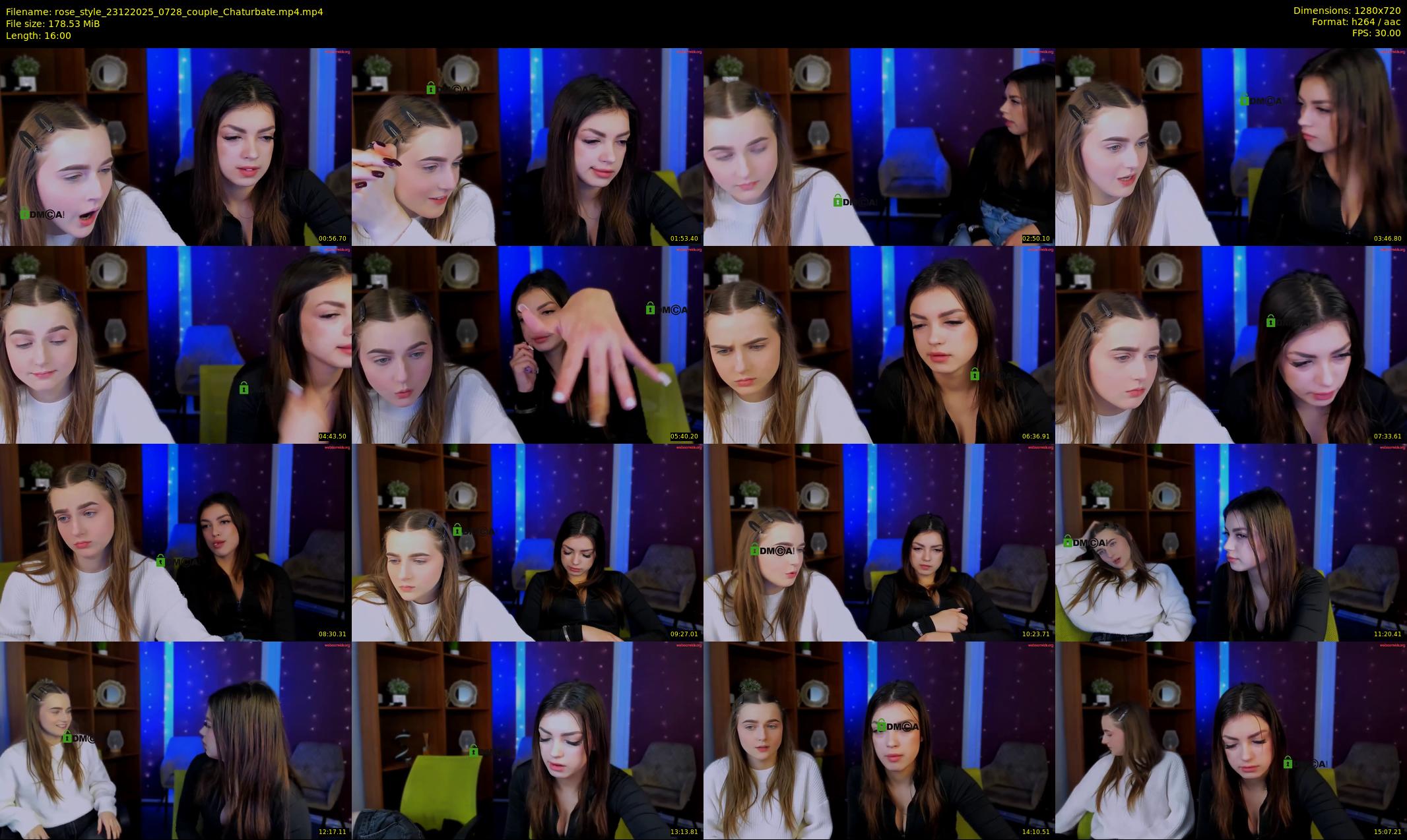 rose_style — 16 minute Chaturbate couple cam show recording, 720p, Dec 23, 2025