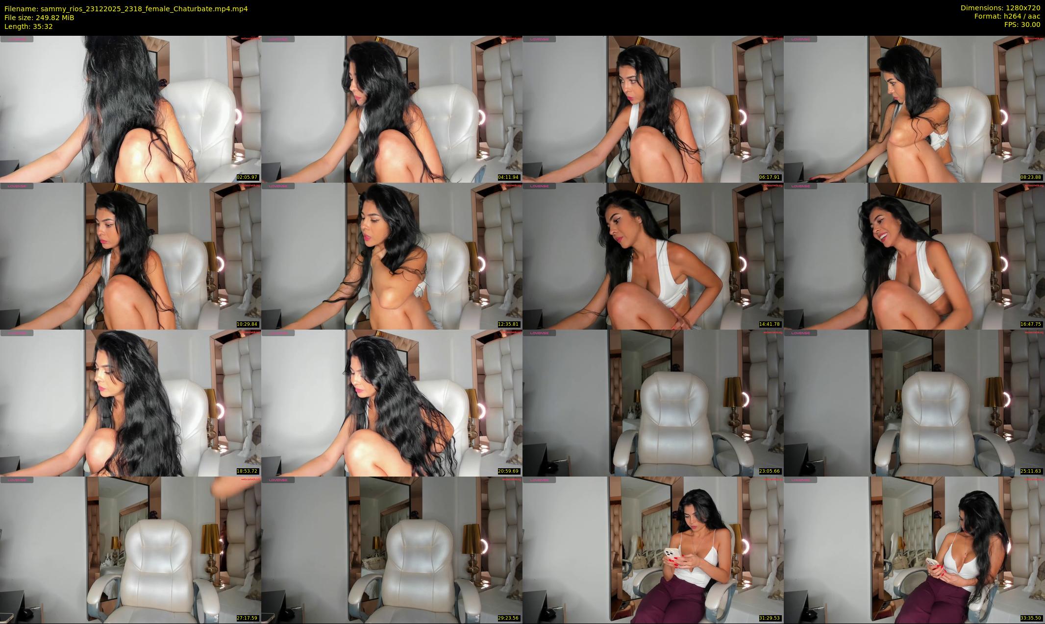 sammy_rios — 36 minute Chaturbate female cam show recording, 720p, Dec 23, 2025