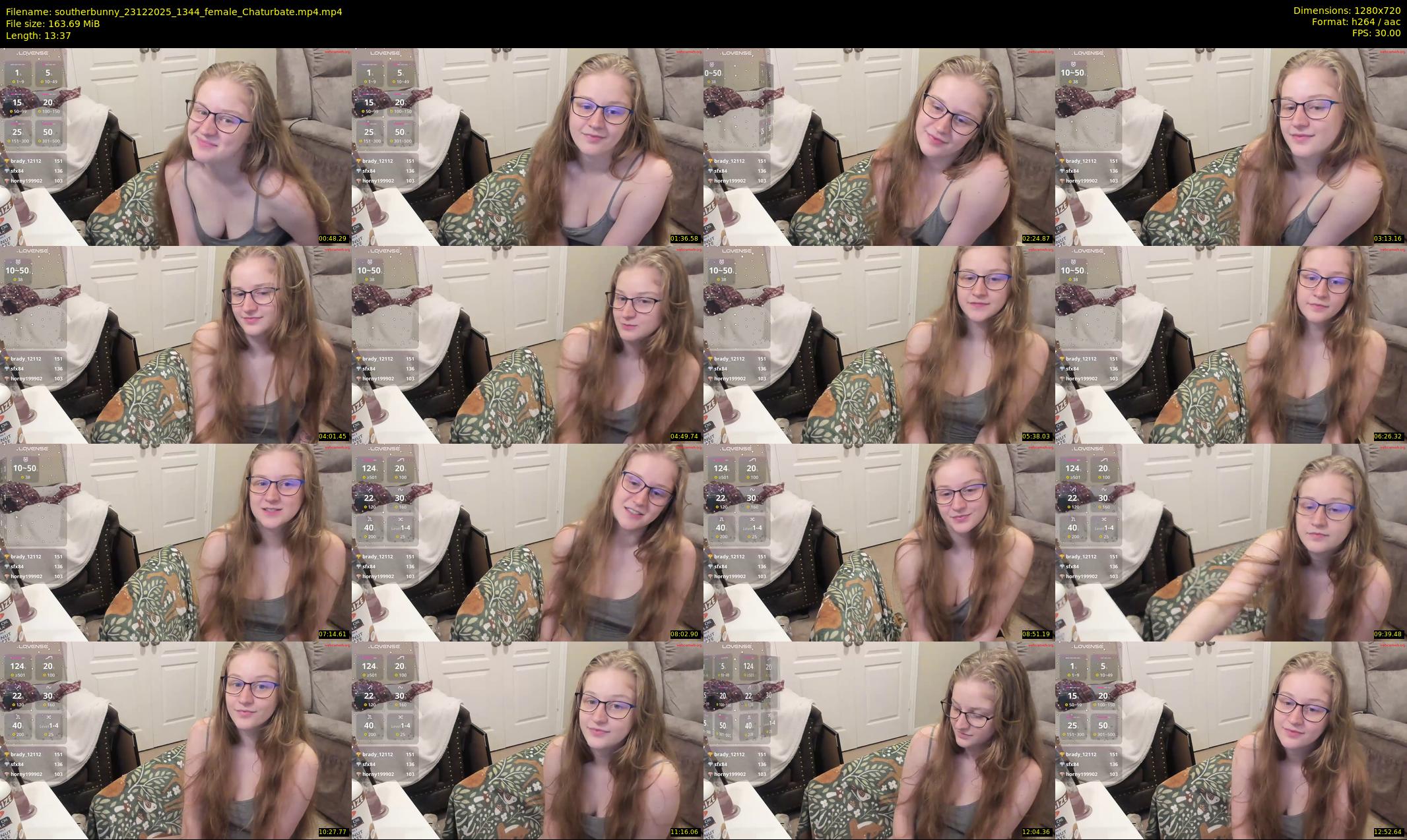 southerbunny — 14 minute Chaturbate female cam show recording, 720p, Dec 23, 2025