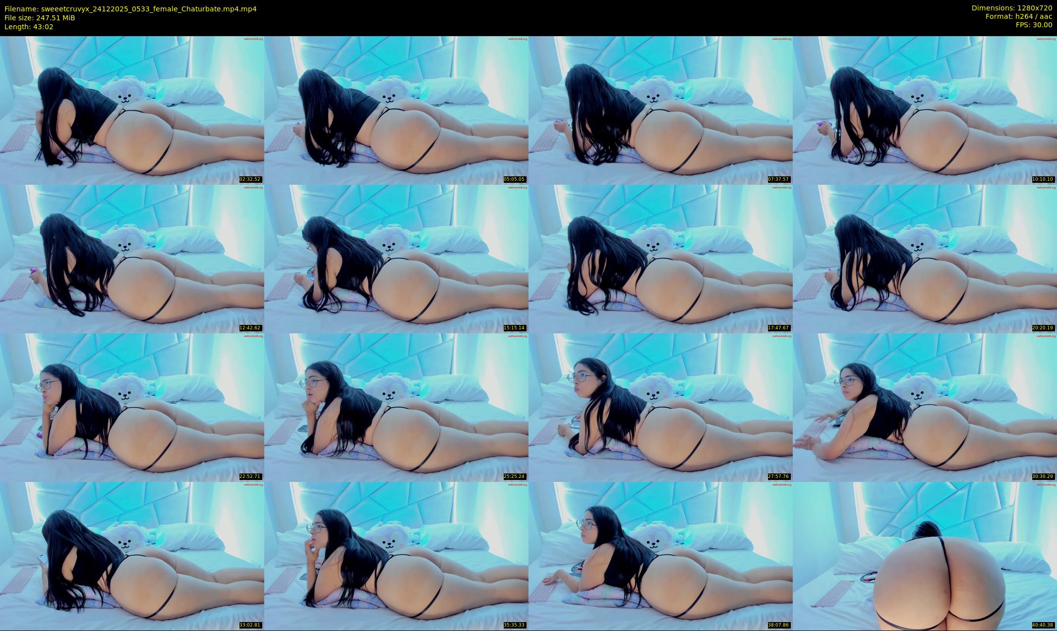 sweeetcruvyx — 44 minute Chaturbate female cam show recording, 720p, Dec 24, 2025