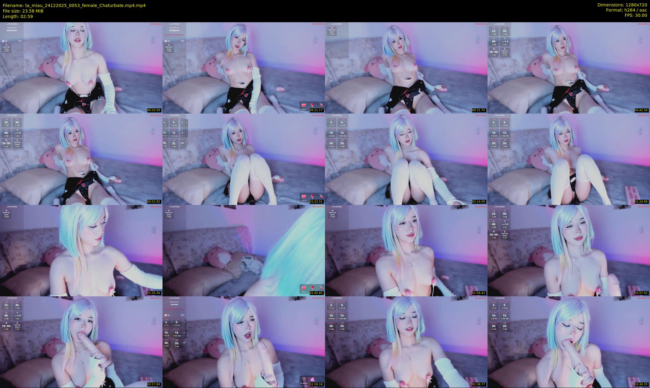 ta_miau — 3 minute Chaturbate female cam show recording, 720p, Dec 24, 2025