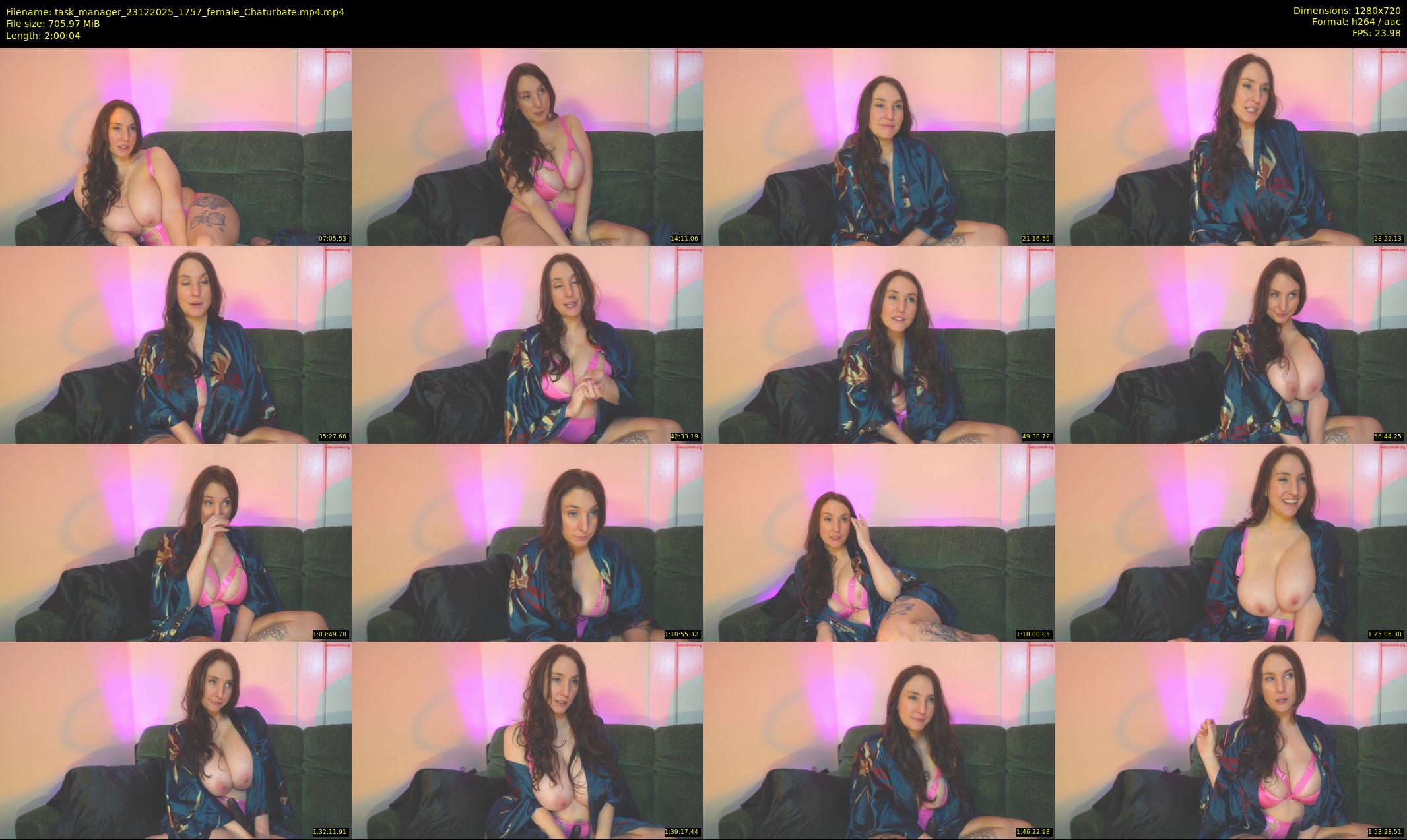 task_manager — 121 minute Chaturbate couple cam show recording, 720p, Dec 23, 2025