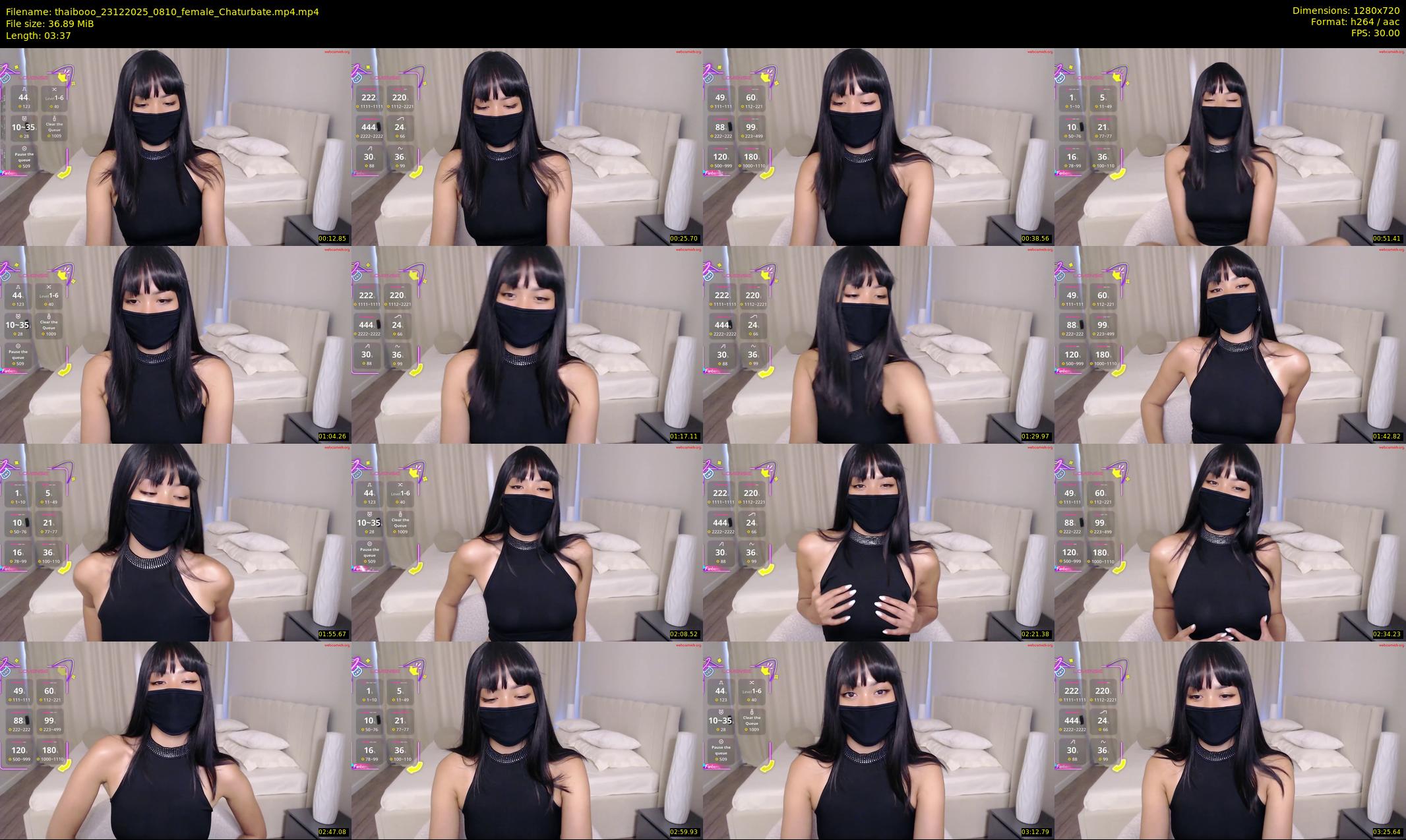 thaibooo — 4 minute Chaturbate female cam show recording, 720p, Dec 23, 2025