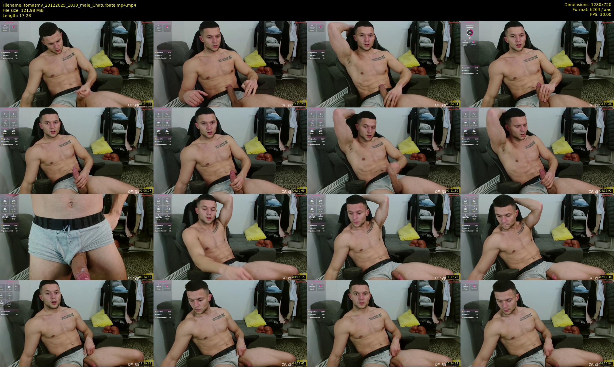 tomasmv — 18 minute Chaturbate male cam show recording, 720p, Dec 23, 2025