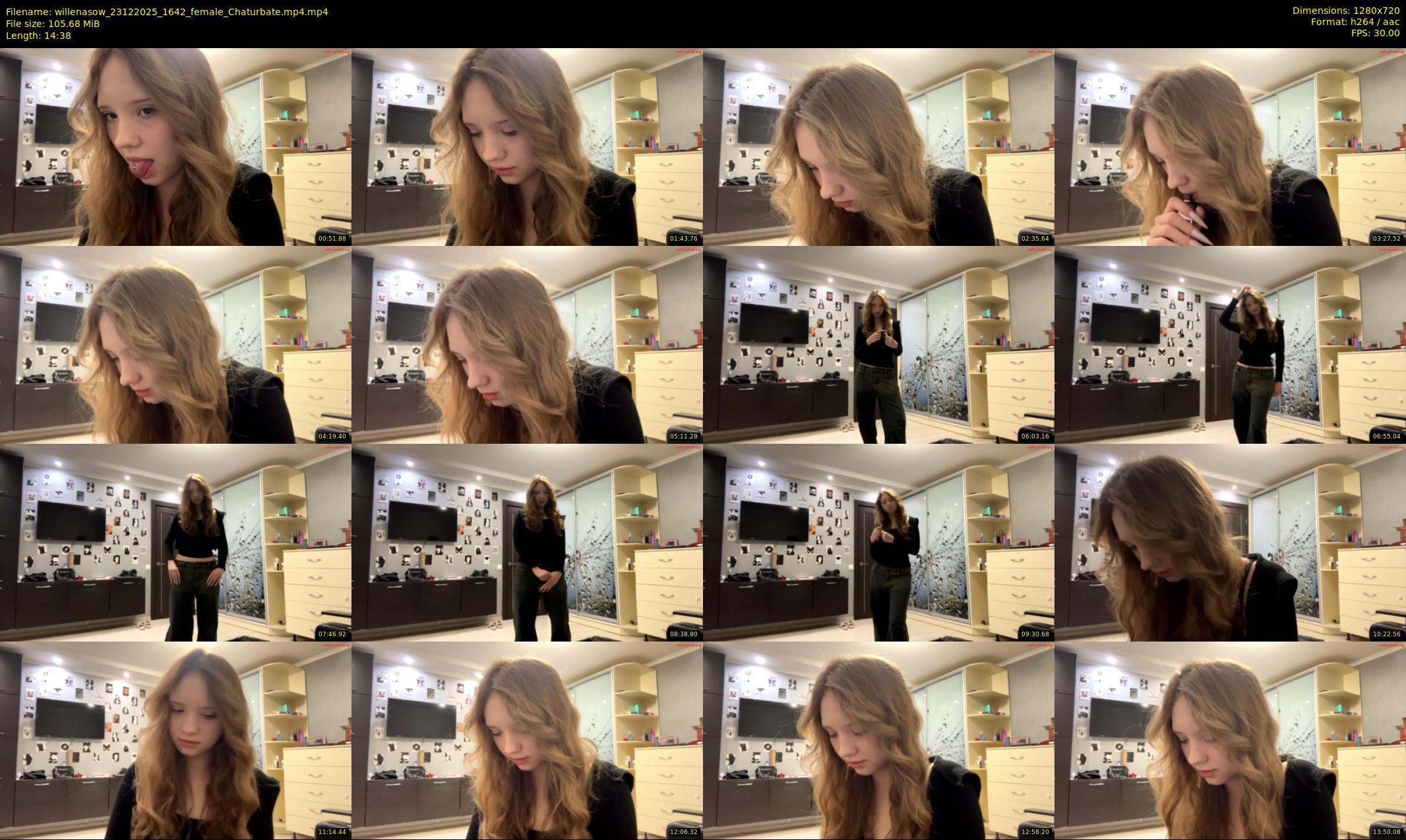 willenasow — 15 minute Chaturbate female cam show recording, 720p, Dec 23, 2025