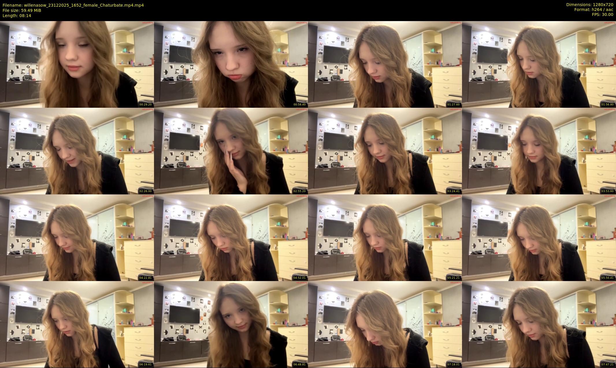 willenasow — 9 minute Chaturbate female cam show recording, 720p, Dec 23, 2025