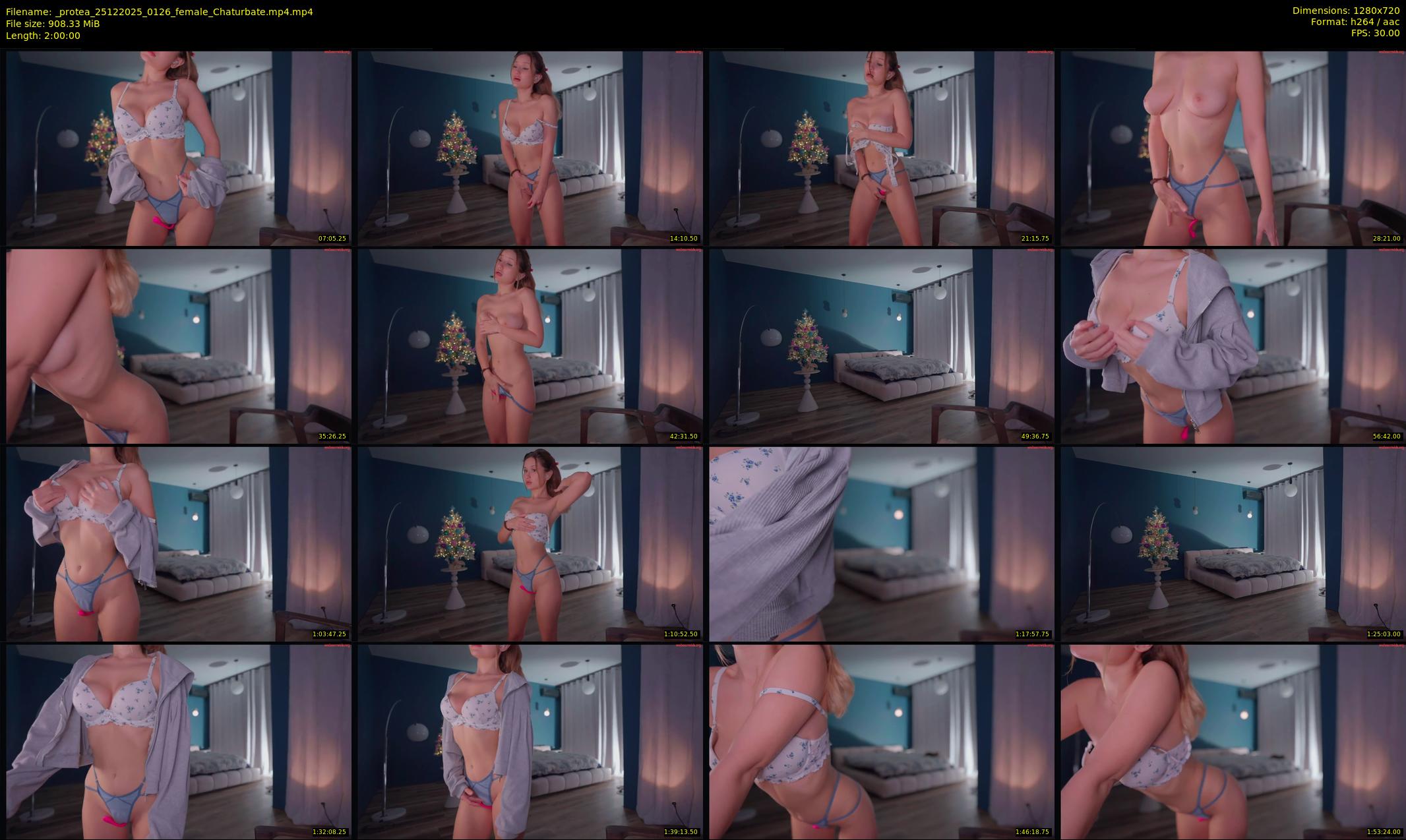 _protea — 120 minute Chaturbate female cam show recording, 720p, Dec 25, 2025