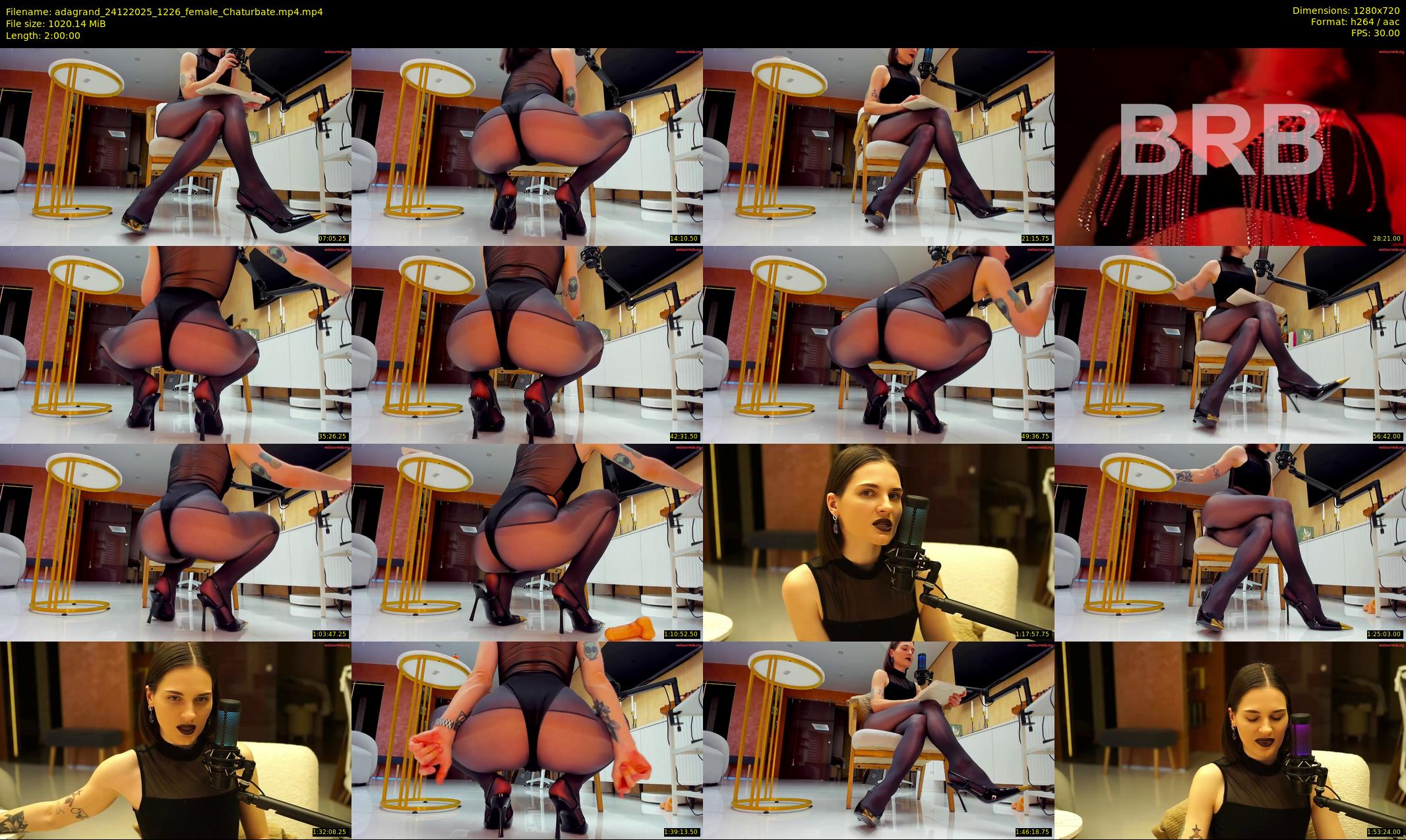 adagrand — 120 minute Chaturbate female cam show recording, 720p, Dec 24, 2025