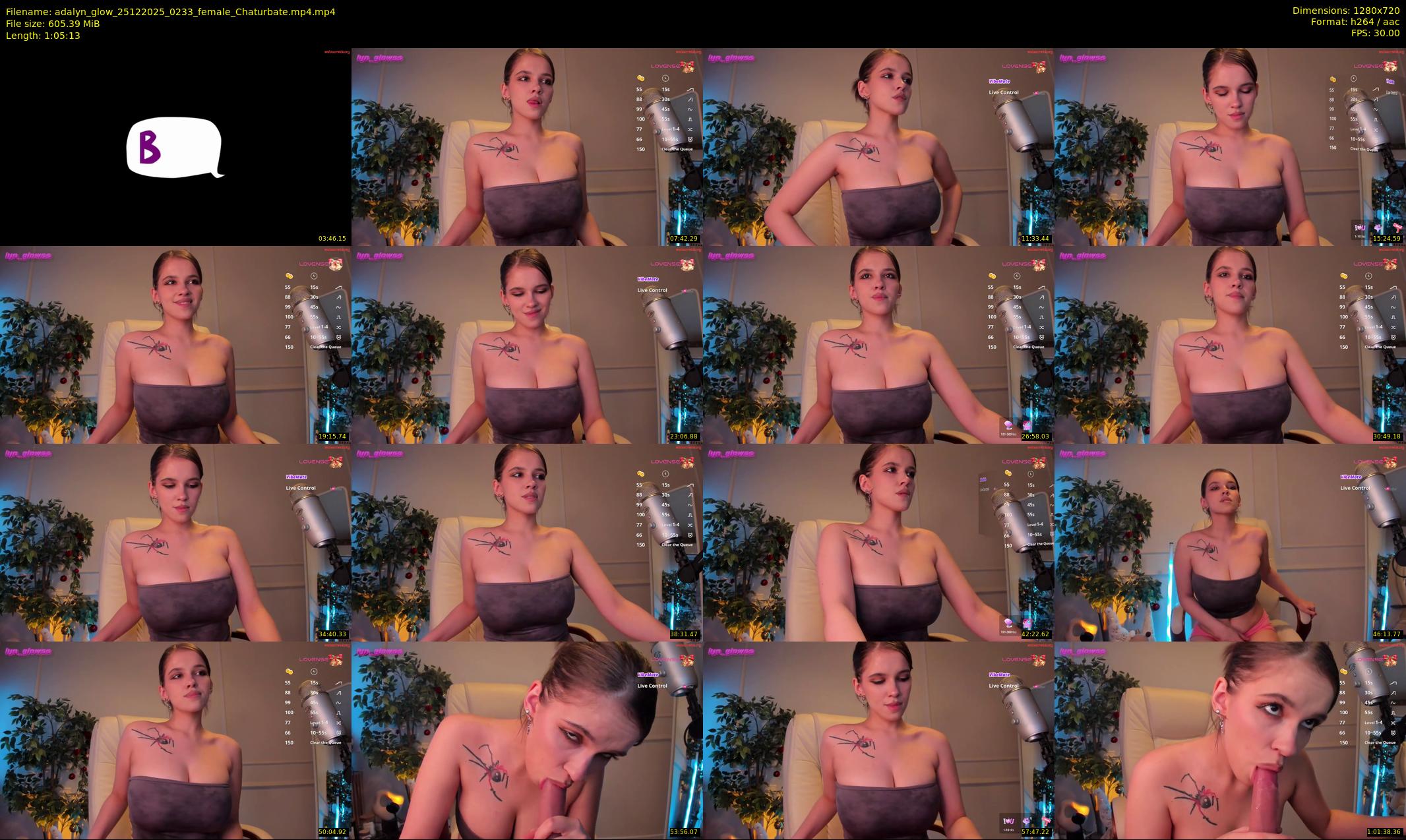 adalyn_glow — 66 minute Chaturbate female cam show recording, 720p, Dec 25, 2025