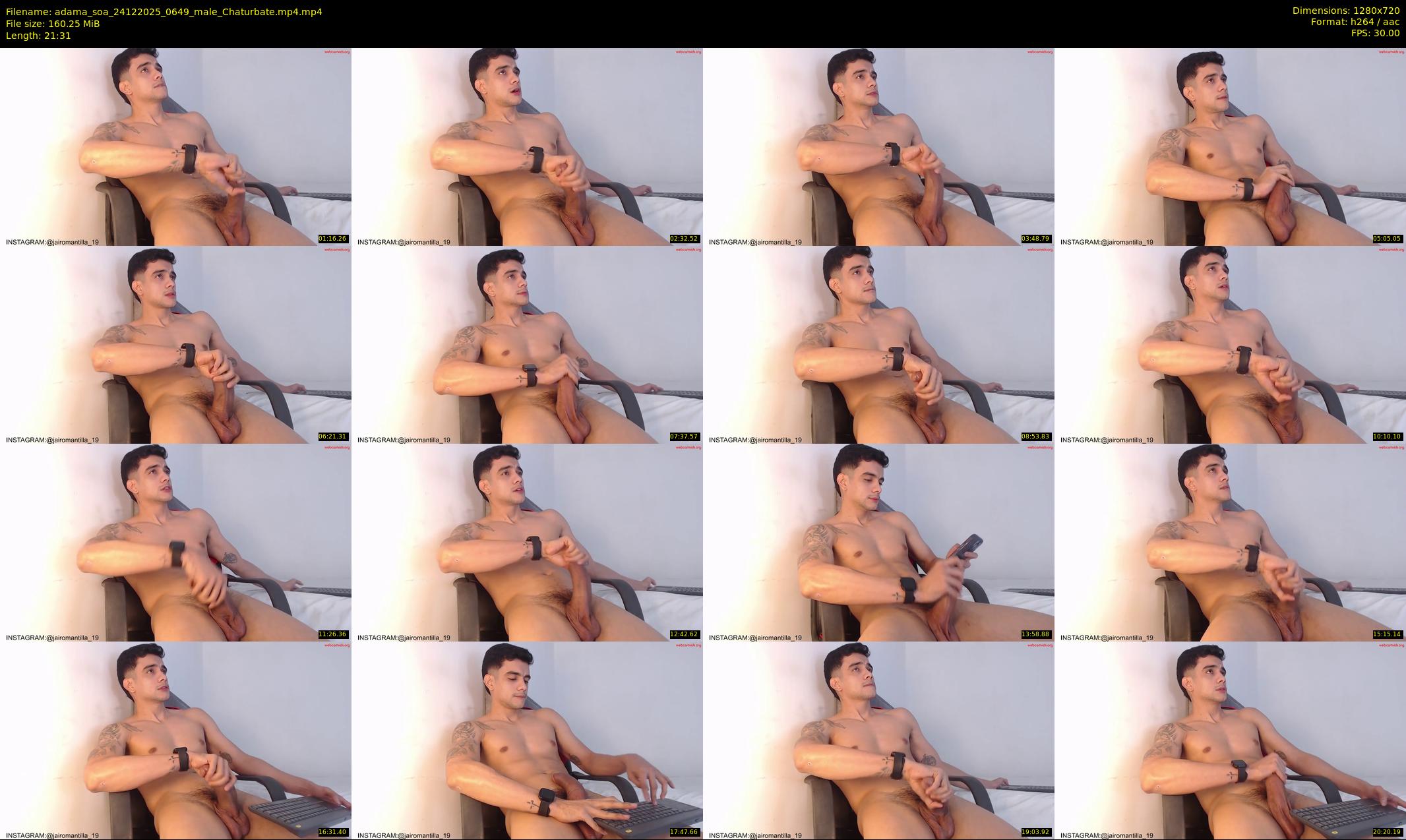 adama_soa — 22 minute Chaturbate male cam show recording, 720p, Dec 24, 2025