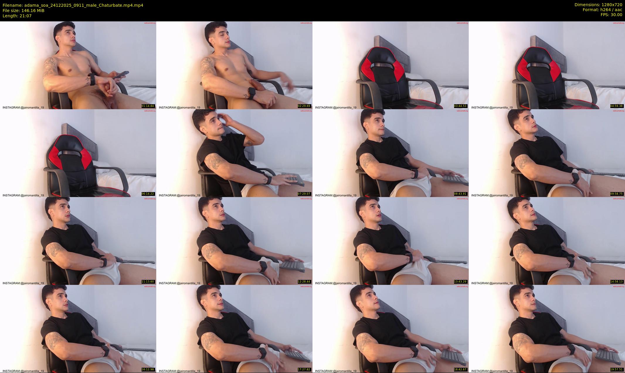 adama_soa — 22 minute Chaturbate male cam show recording, 720p, Dec 24, 2025