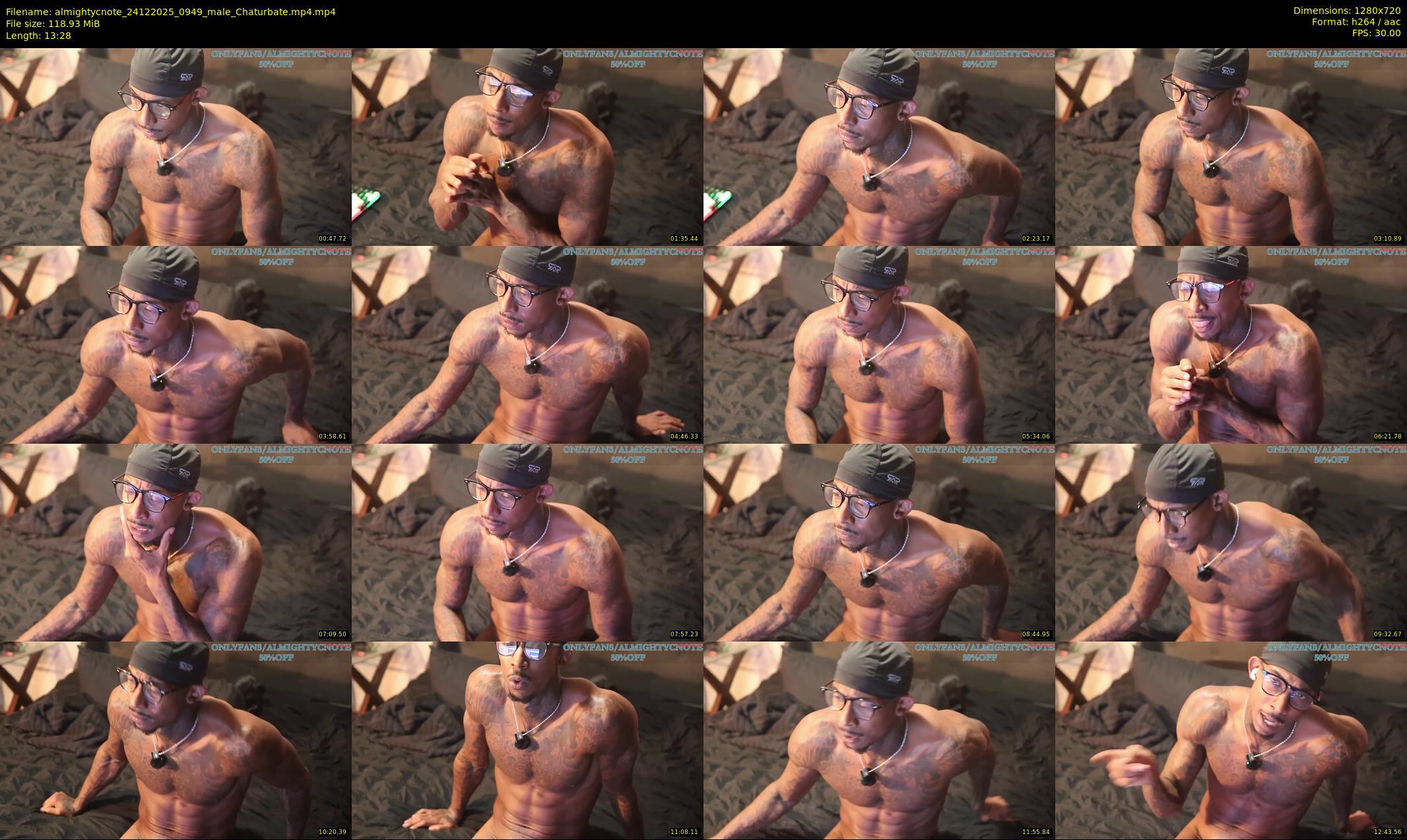 almightycnote — 14 minute Chaturbate male cam show recording, 720p, Dec 24, 2025