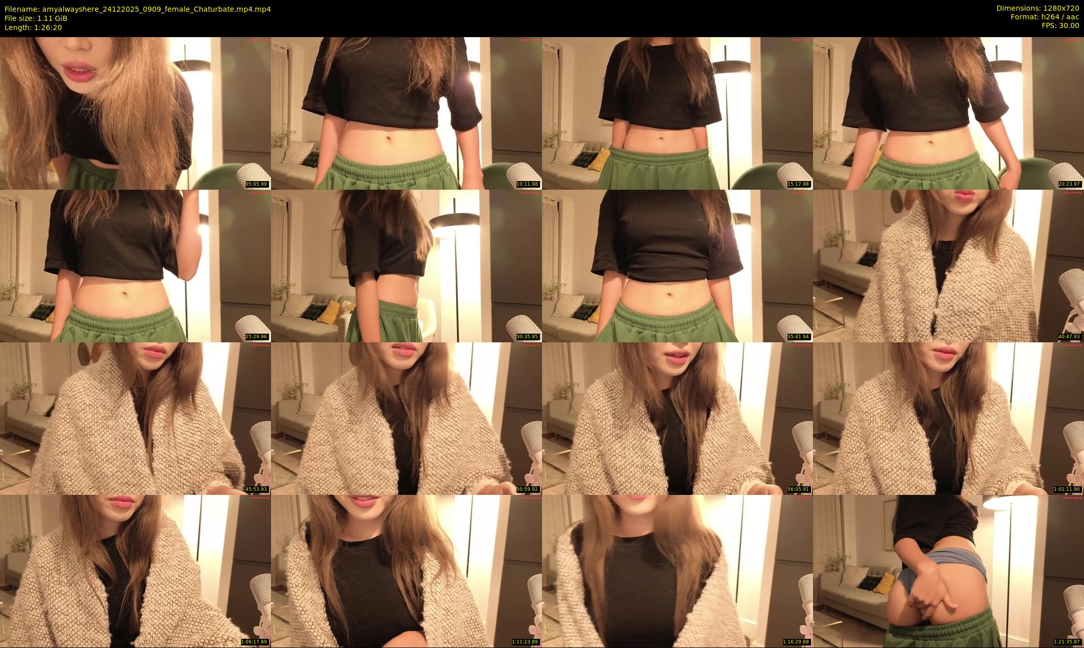 amyalwayshere — 87 minute Chaturbate female cam show recording, 720p, Dec 24, 2025
