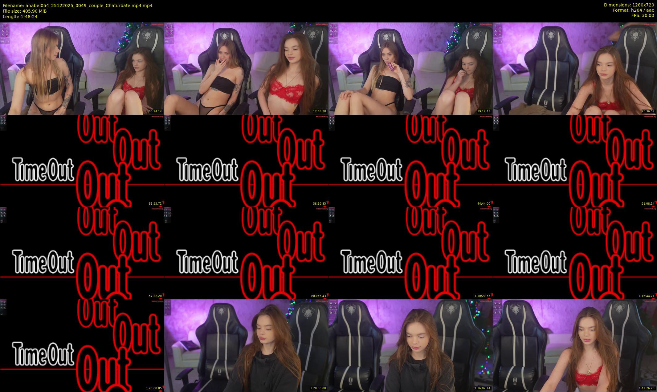anabel054 — 109 minute Chaturbate female cam show recording, 720p, Dec 25, 2025