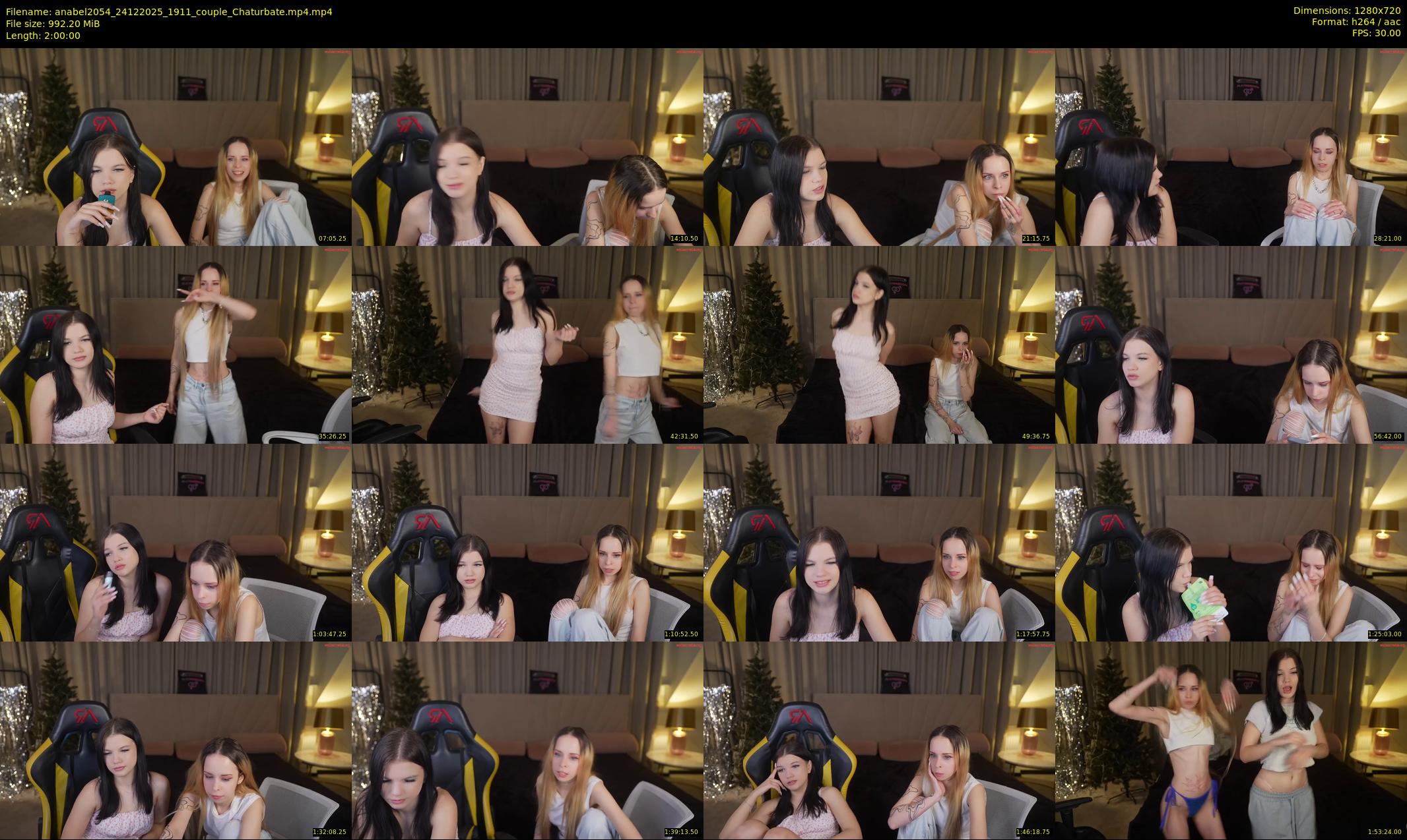 anabel2054 — 120 minute Chaturbate female cam show recording, 720p, Dec 24, 2025