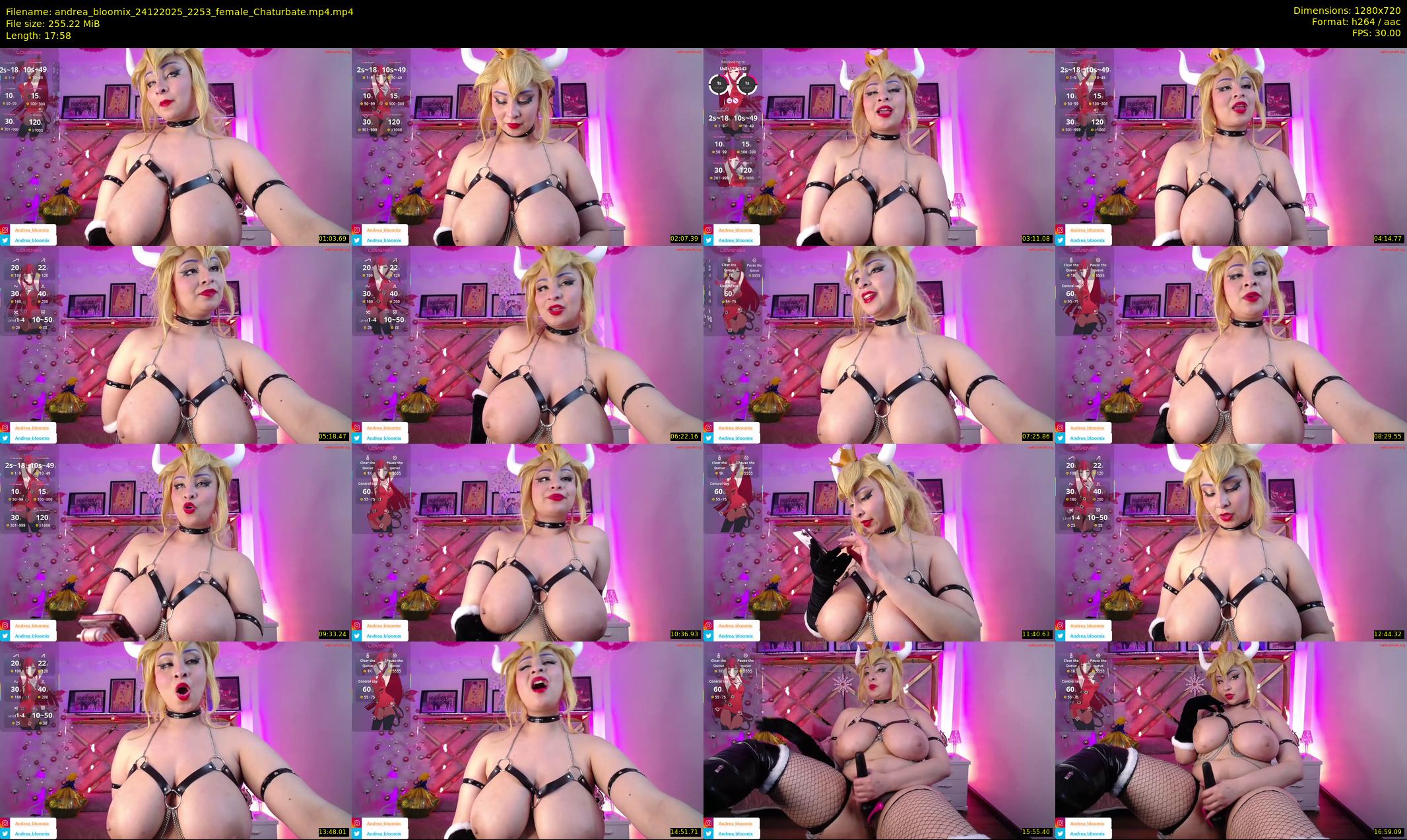 andrea_bloomix — 18 minute Chaturbate female cam show recording, 720p, Dec 24, 2025