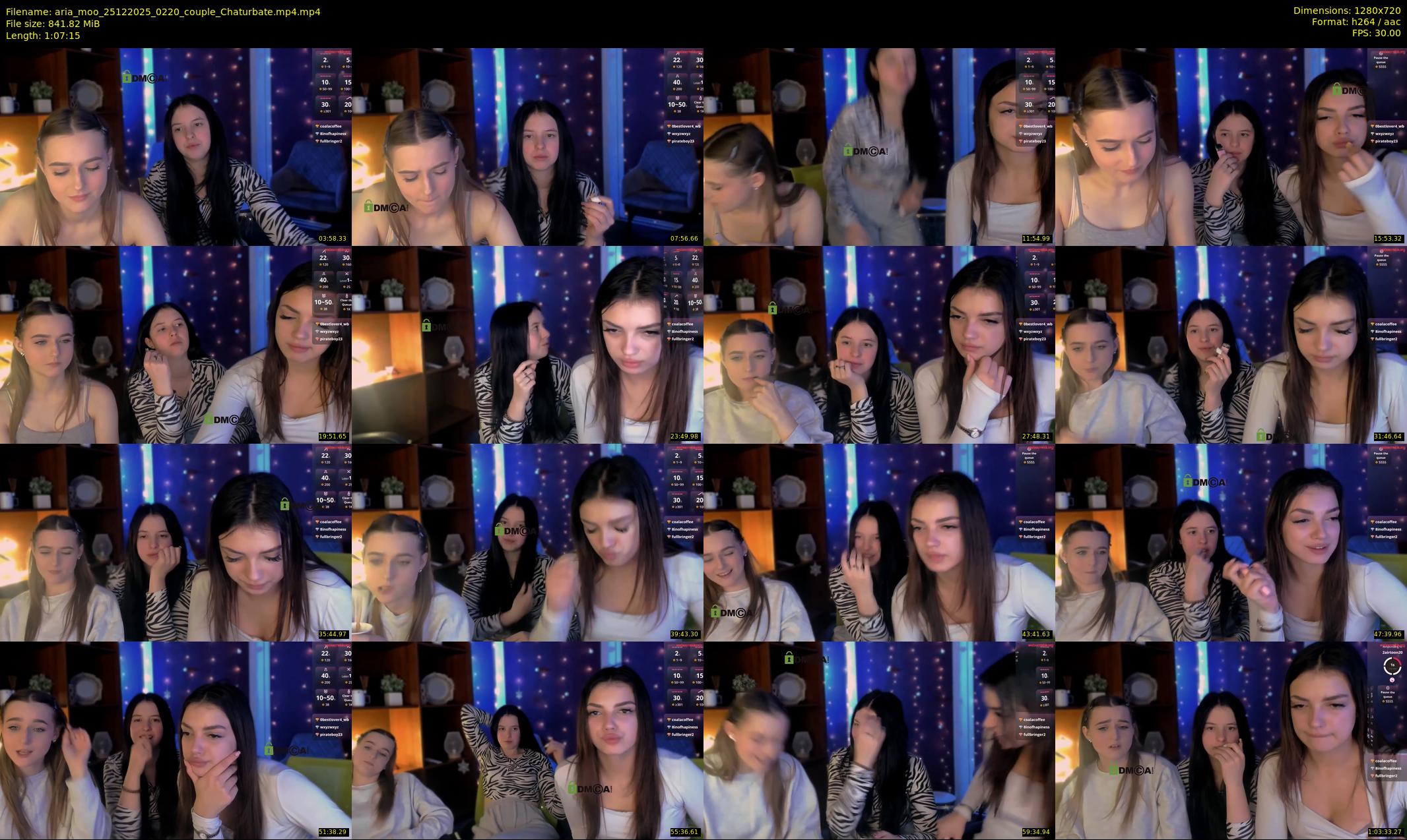 aria_moo — 68 minute Chaturbate couple cam show recording, 720p, Dec 25, 2025