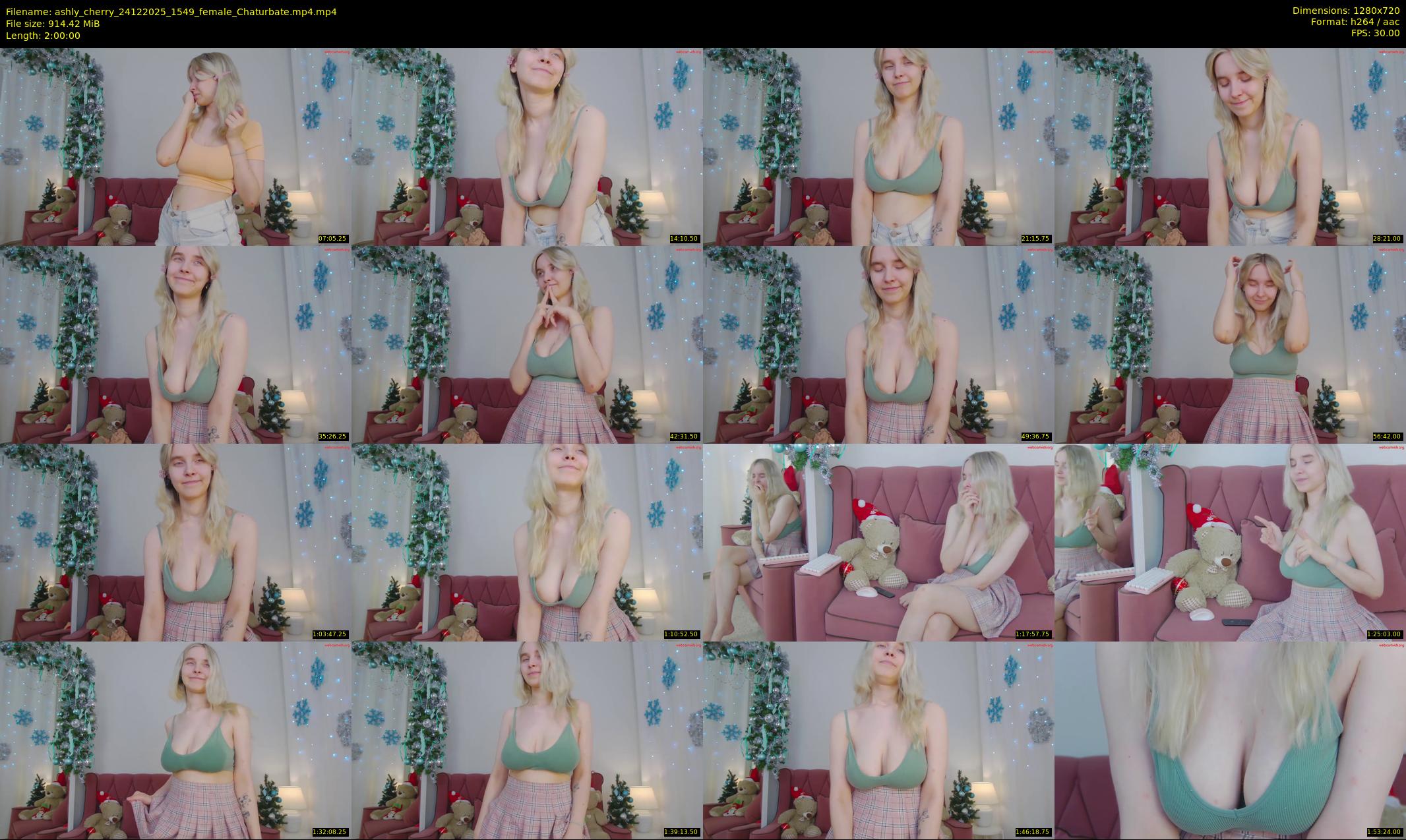 ashly_cherry — 120 minute Chaturbate female cam show recording, 720p, Dec 24, 2025