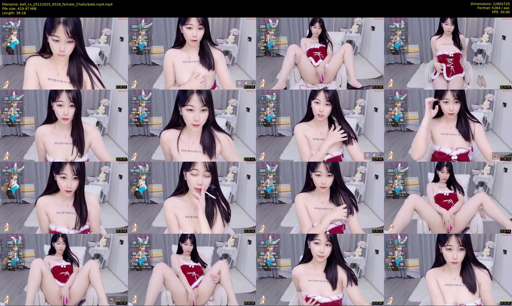 bell_cs — 37 minute Chaturbate female cam show recording, 720p, Dec 25, 2025