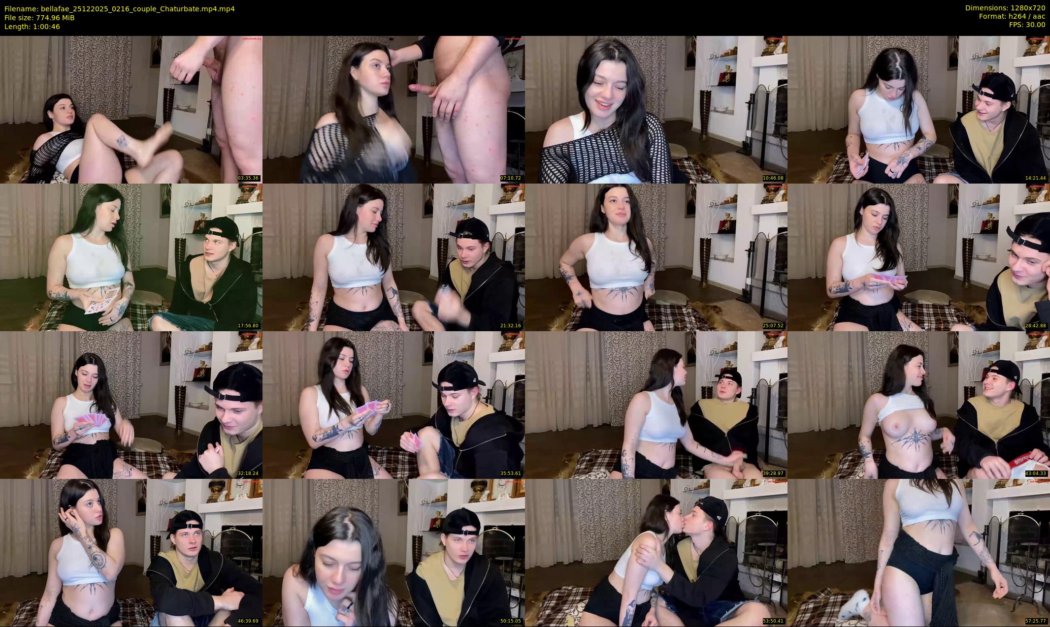 bellafae — 61 minute Chaturbate couple cam show recording, 720p, Dec 25, 2025
