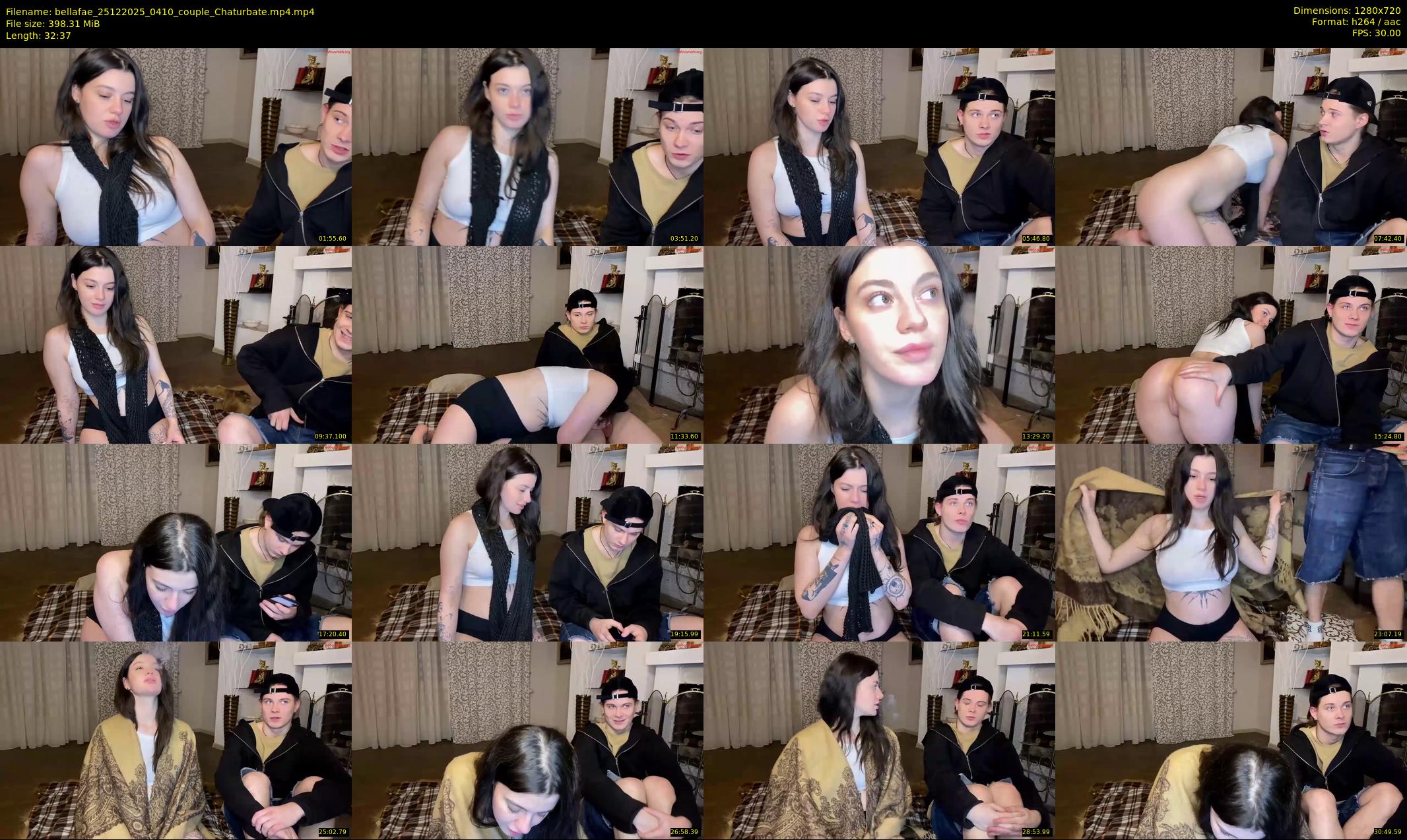 bellafae — 33 minute Chaturbate couple cam show recording, 720p, Dec 25, 2025