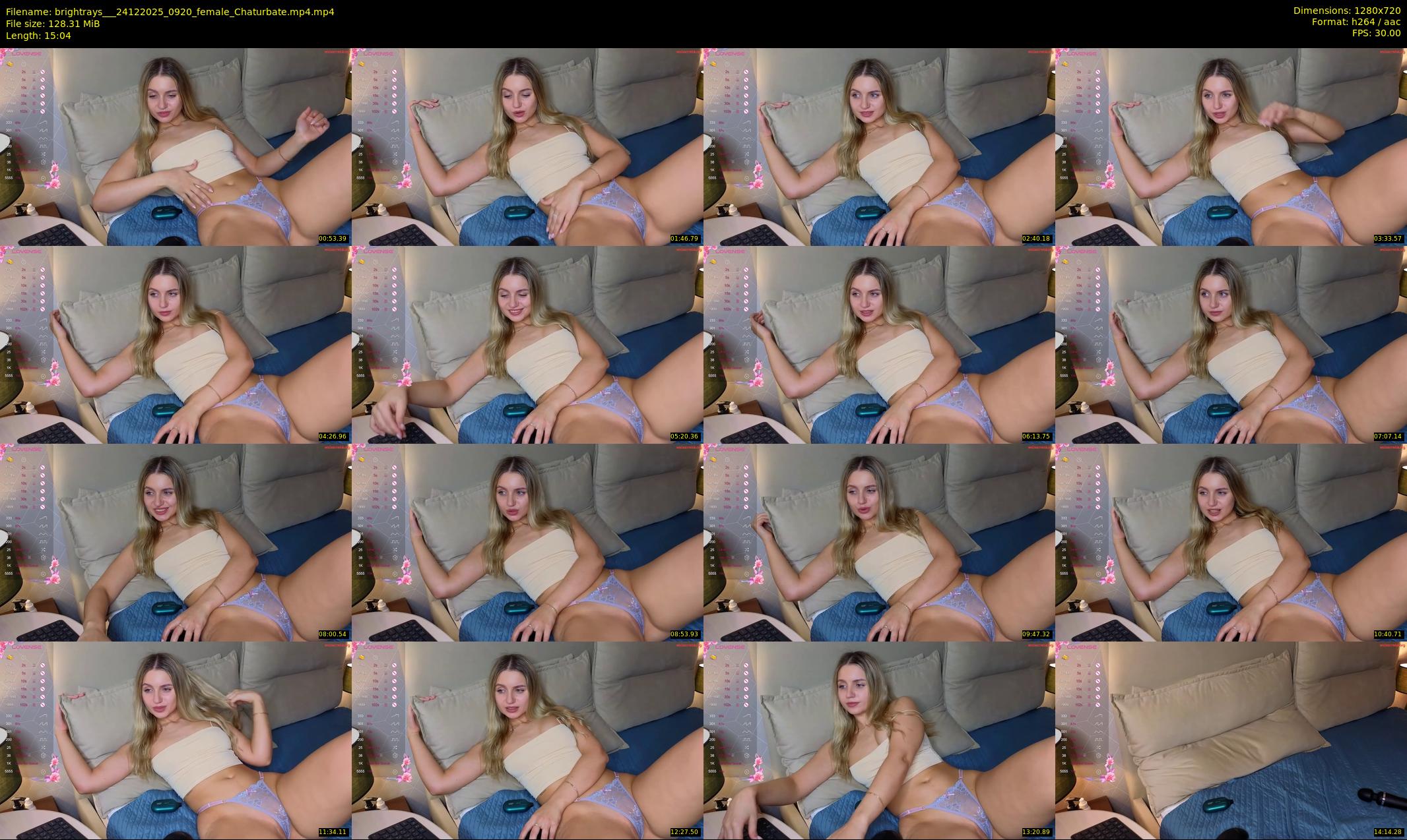 brightrays__ — 16 minute Chaturbate female cam show recording, 720p, Dec 24, 2025