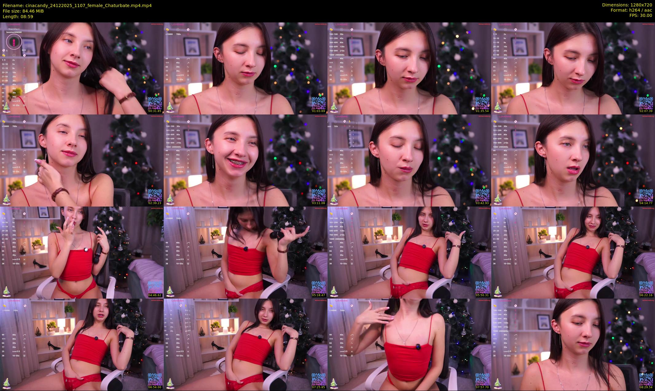 cinacandy — 9 minute Chaturbate female cam show recording, 720p, Dec 24, 2025