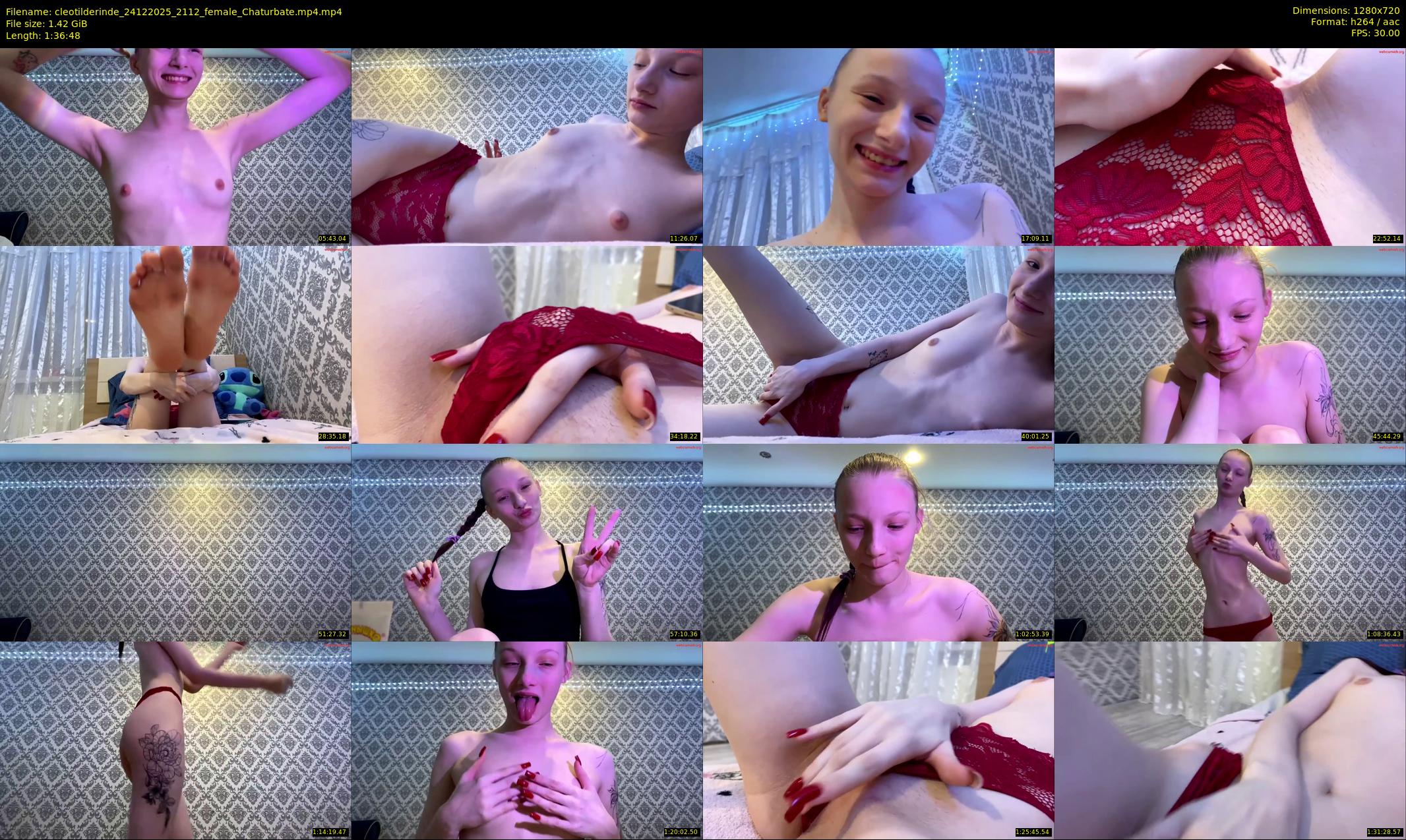 cleotilderinde — 97 minute Chaturbate female cam show recording, 720p, Dec 24, 2025